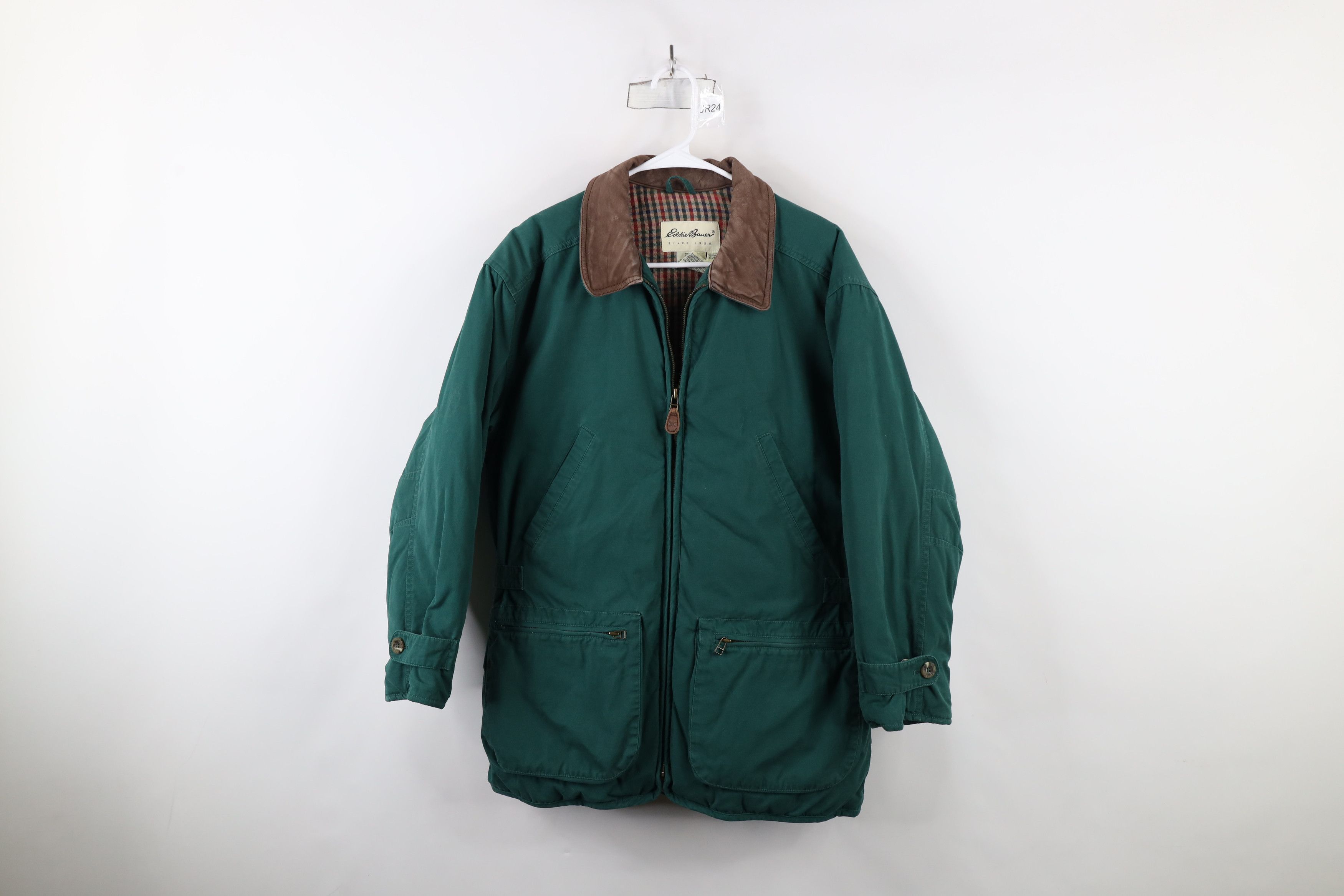 Eddie Bauer × Vintage Vintage 90s Eddie Bauer Lined Goose Down Chore Barn Jacket Size S / US 4 / IT 40 - 1 Thumbnail