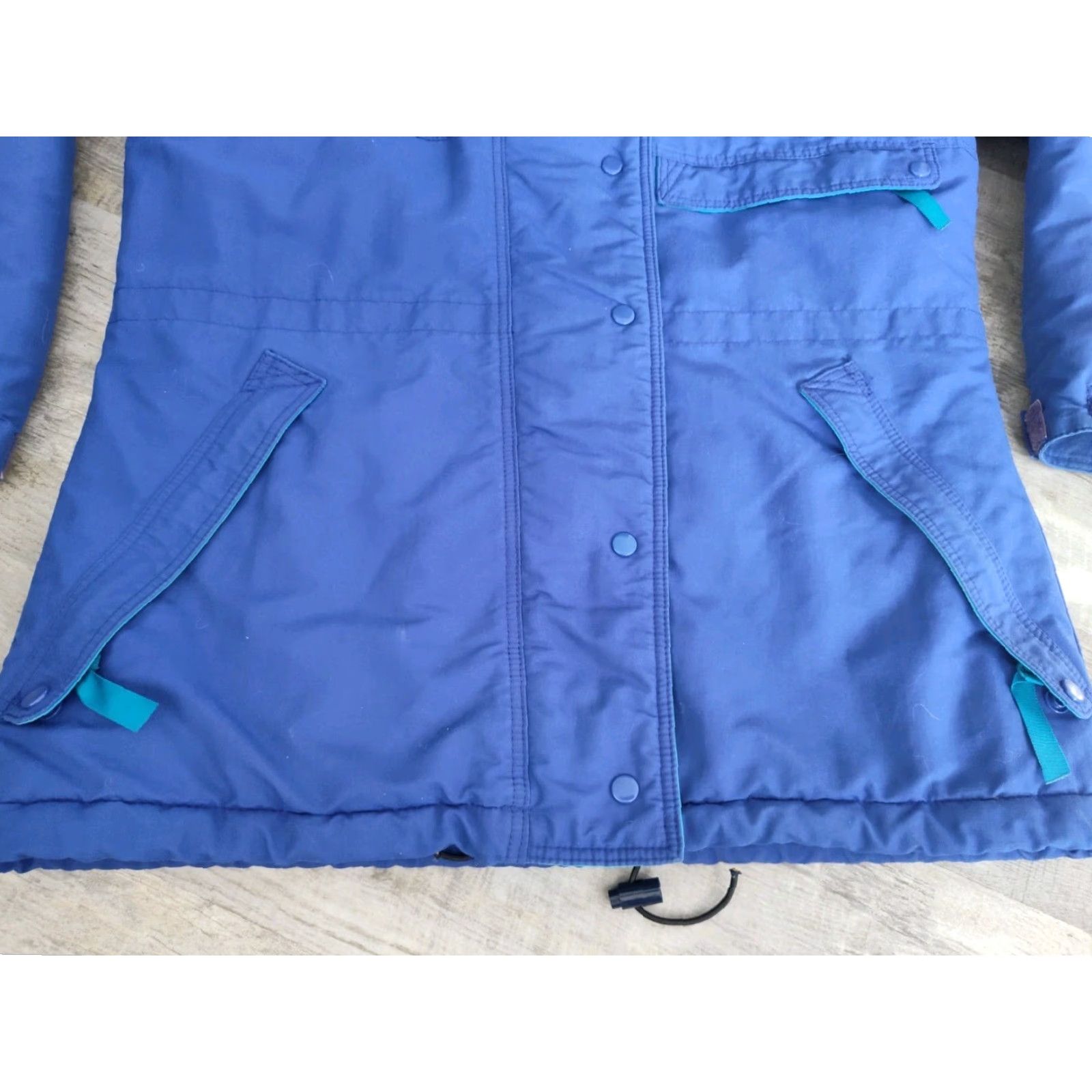 Patagonia Vintage Patagonia Women's Blue Parka Zip & Snap Snow Ski Jacket Size 8 Insulated Size M / US 6-8 / IT 42-44 - 2 Thumbnail