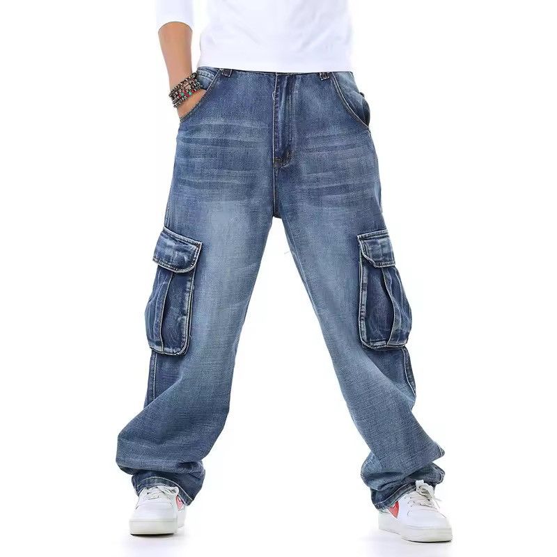 Jean Multi-pocket Wide Loose Jeans Size US 30 / EU 46 - 1 Thumbnail