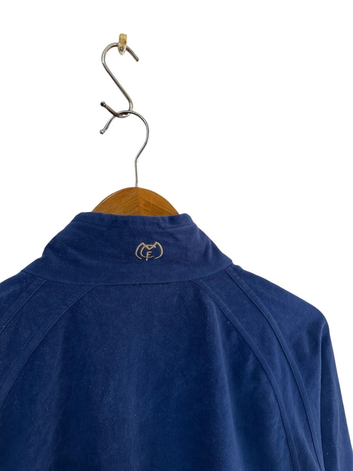 90s adidas real madrid velvet jacket