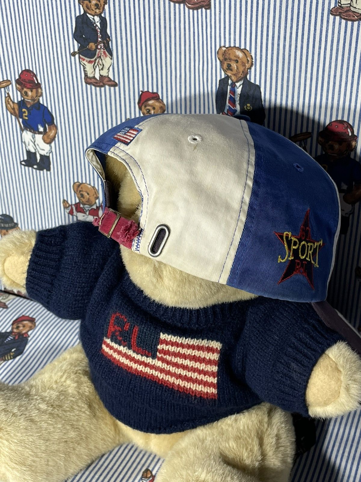 Polo Ralph Lauren × RRL Ralph Lauren × Ralph Lauren RARE Polo Sport Cap OG Vintage 1990’s Size ONE SIZE - 9 Thumbnail