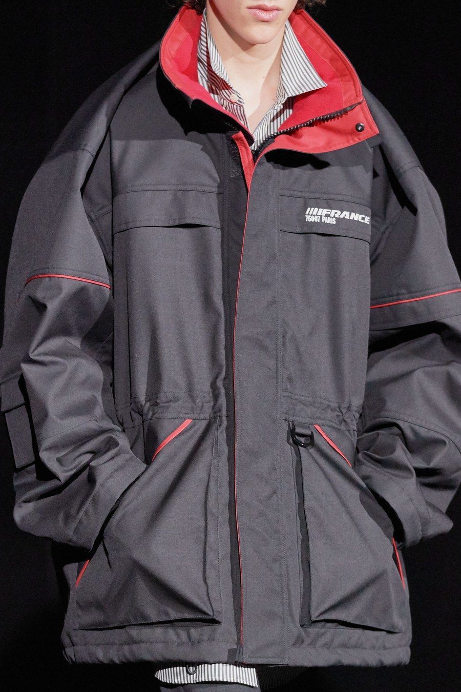 Balenciaga Balenciaga Technical Parka Coat Black High Collar Size 46 Size US M / EU 48-50 / 2 - 1 Thumbnail