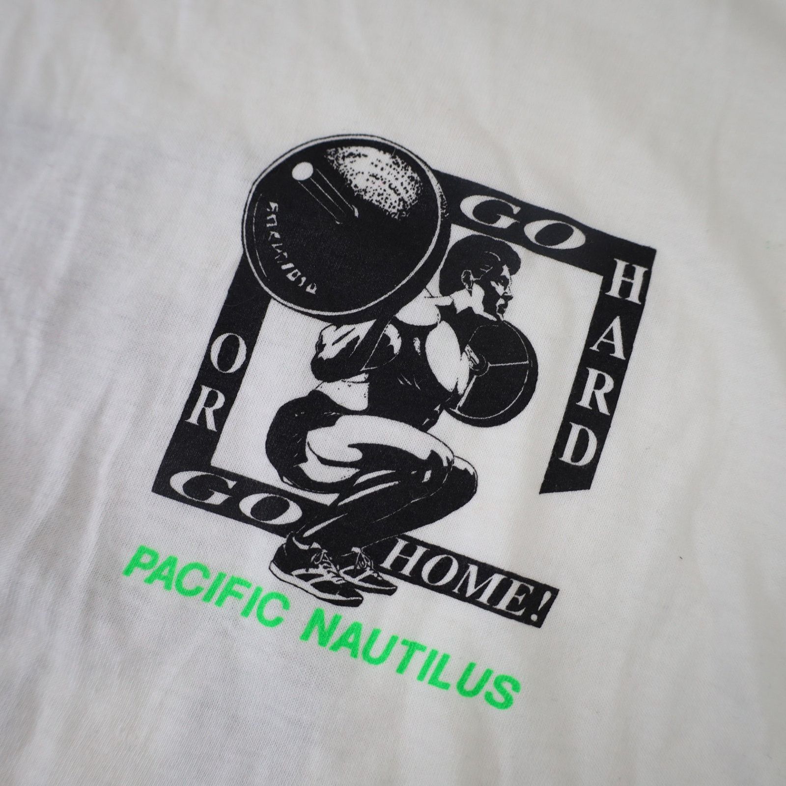Vintage VTG 90s "Go Hard or Go Home" Graphic Body Building T Shirt Size US XL / EU 56 / 4 - 5 Thumbnail