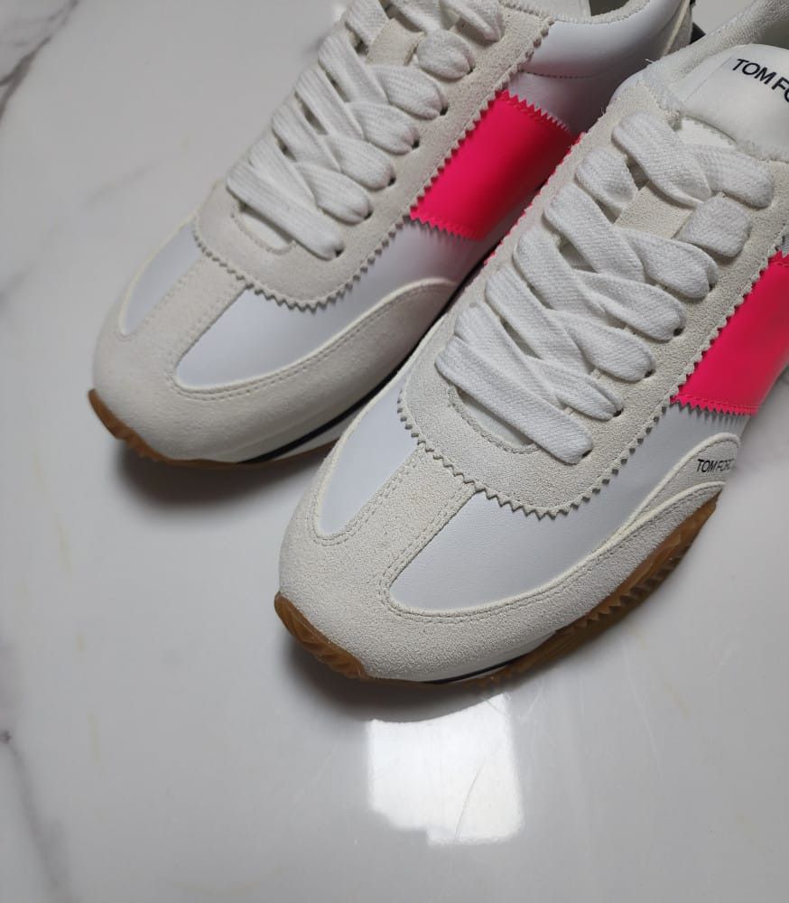 Tom Ford o1sm1stk0824 James Sneakers in White Pink Size US 12 / EU 45 - 2 Thumbnail