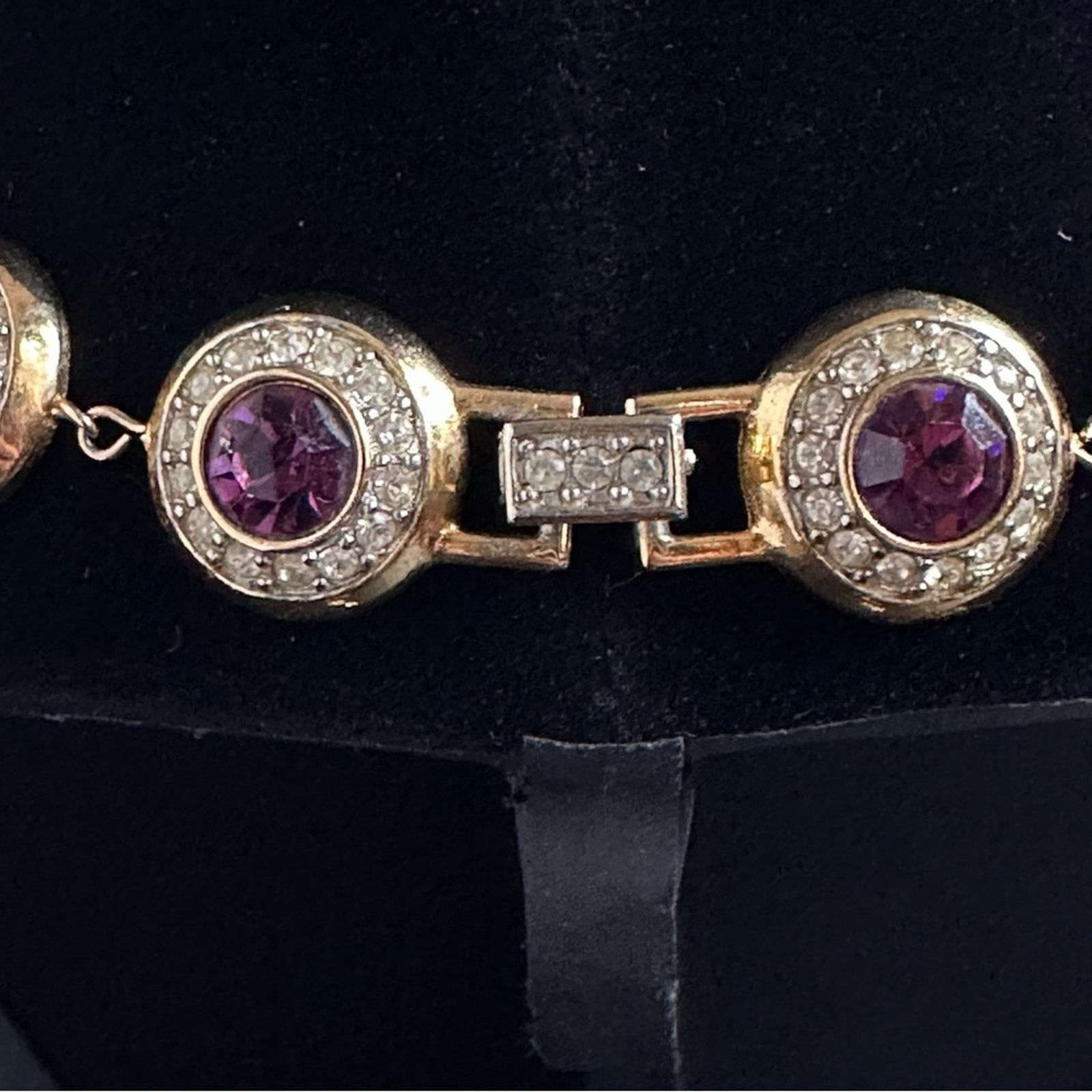 Other Vintage 80’s Rhinestone & Purple Sapphire Bridal Set Size ONE SIZE - 4 Thumbnail
