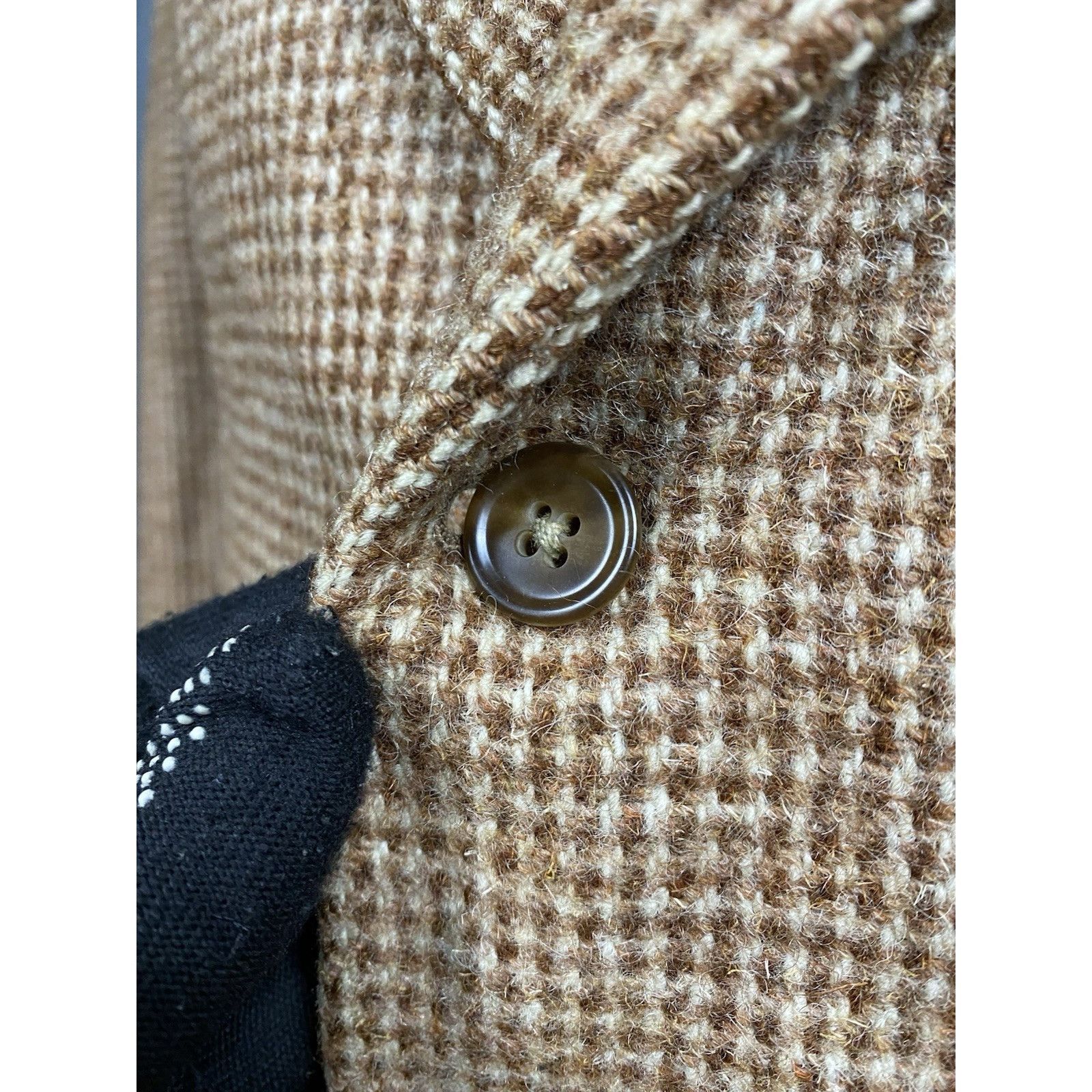 Harris Tweed Harris Tweed Vintage Men's Beige Brown Wool Blazer Jacket Si Size 52R - 7 Thumbnail