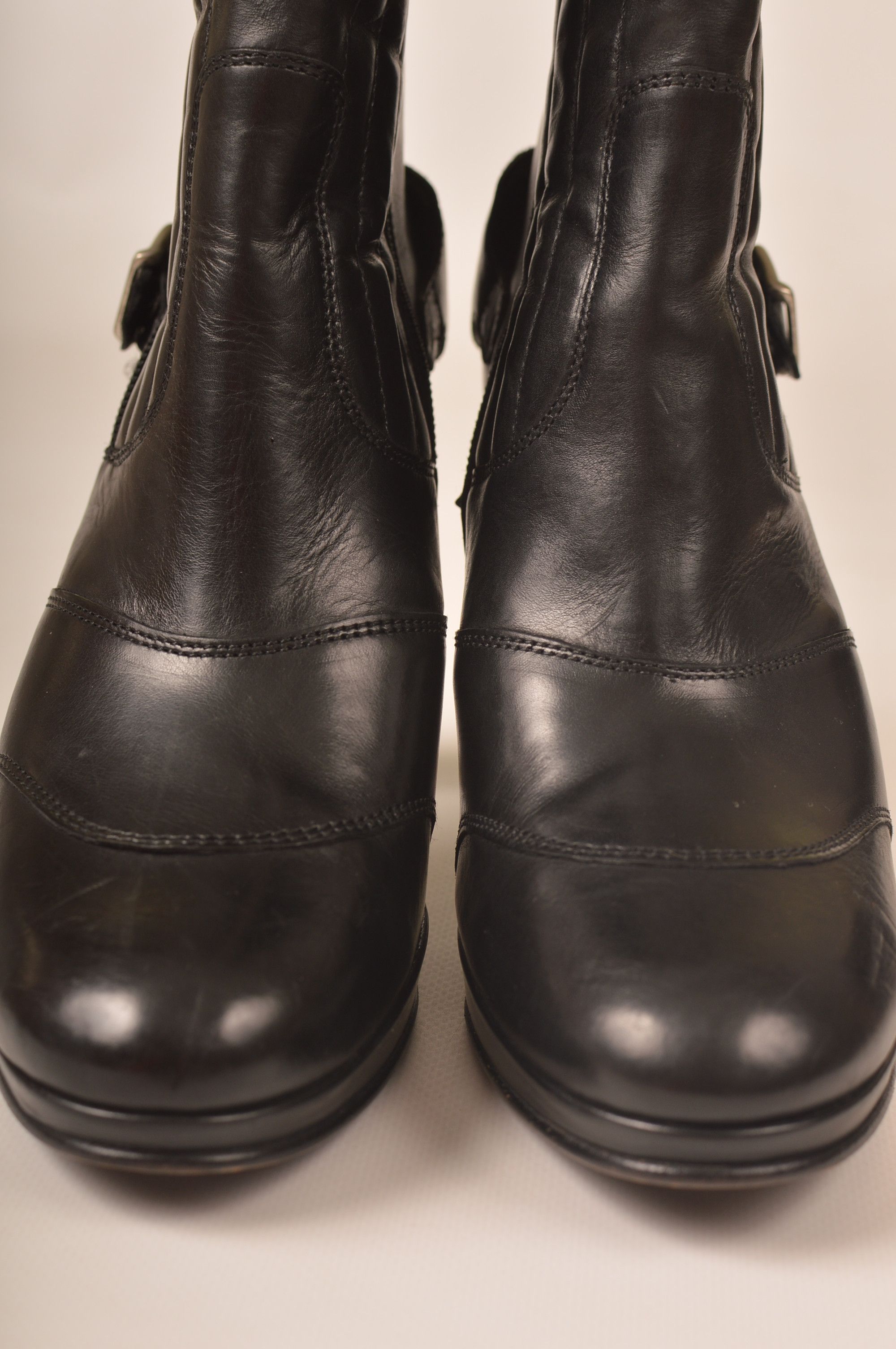 Belstaff Belstaff Black Leather Ankle Boots Heels Size US 9 / IT 39 - 2 Thumbnail