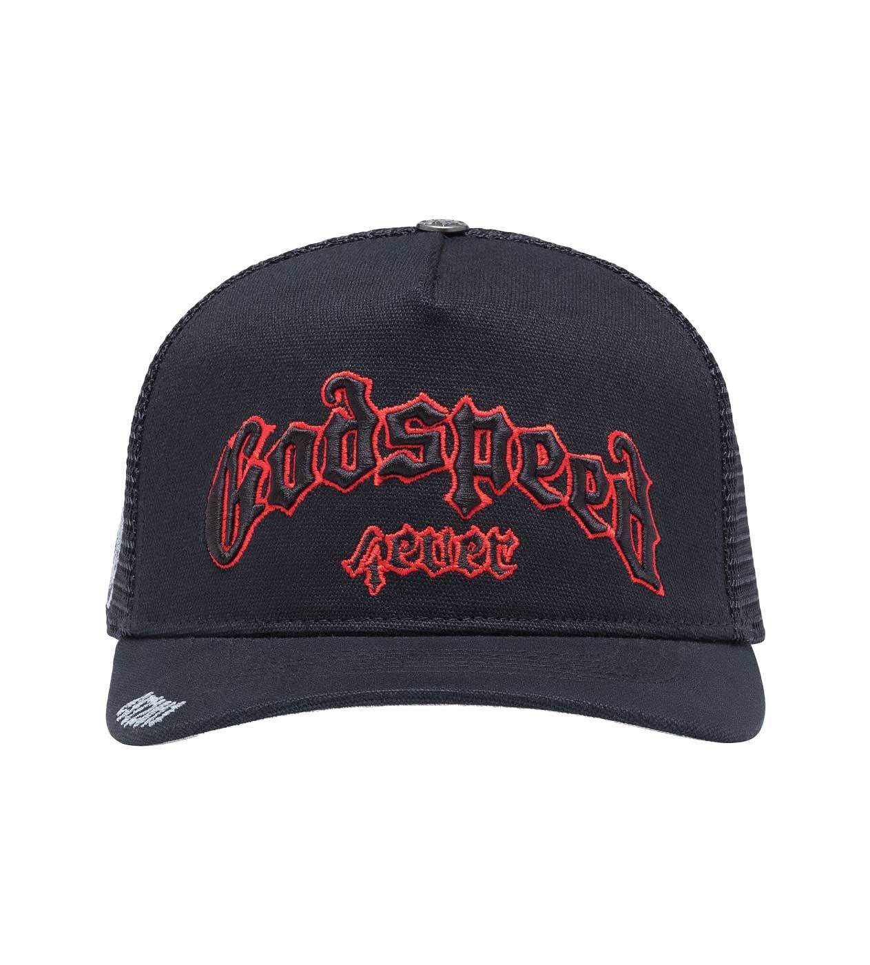 Godspeed Forever Trucker Hat Black/Red Size ONE SIZE - 1 Thumbnail