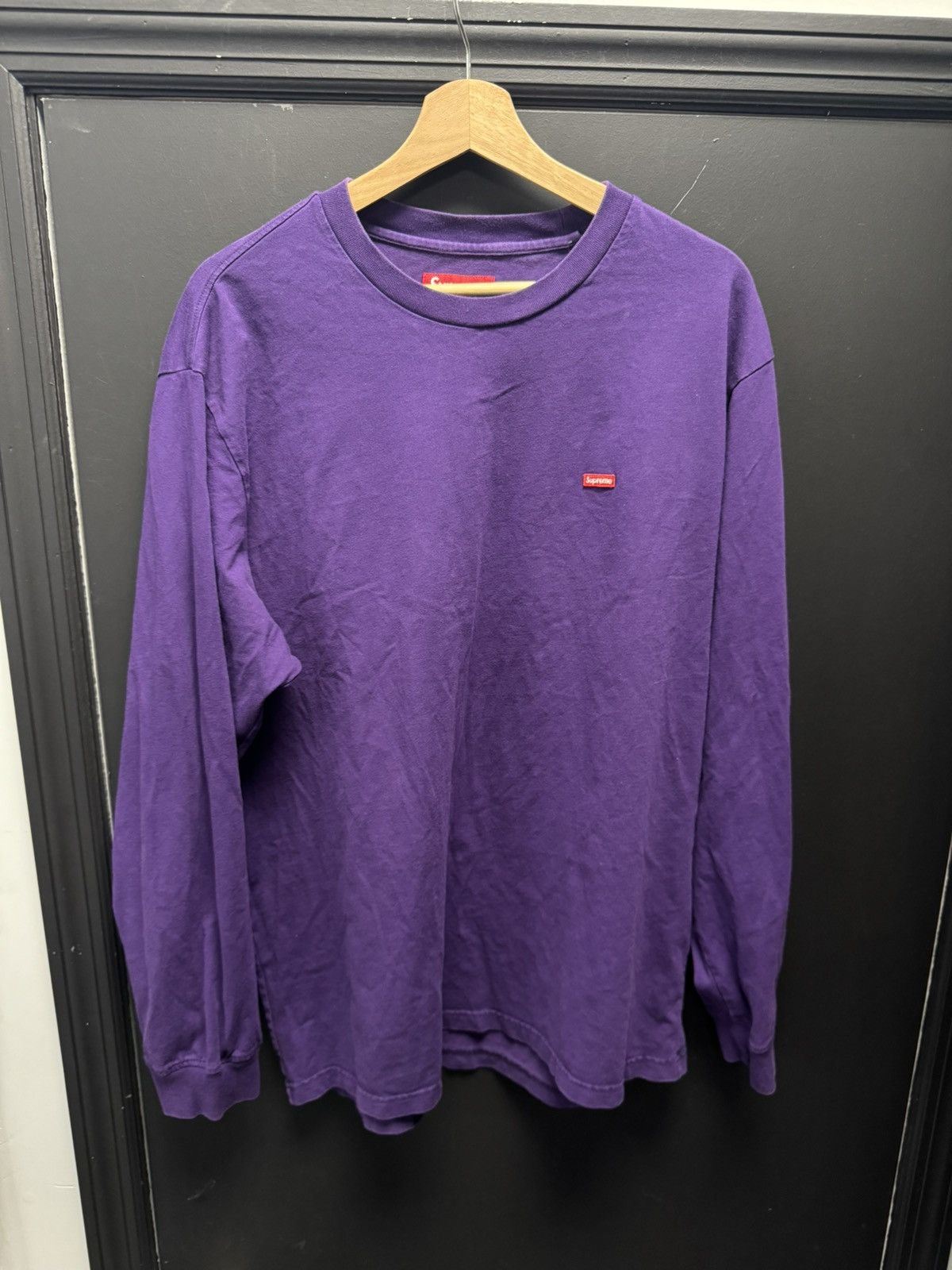 Supreme Small Box L/S Tee (FW24) Purple
