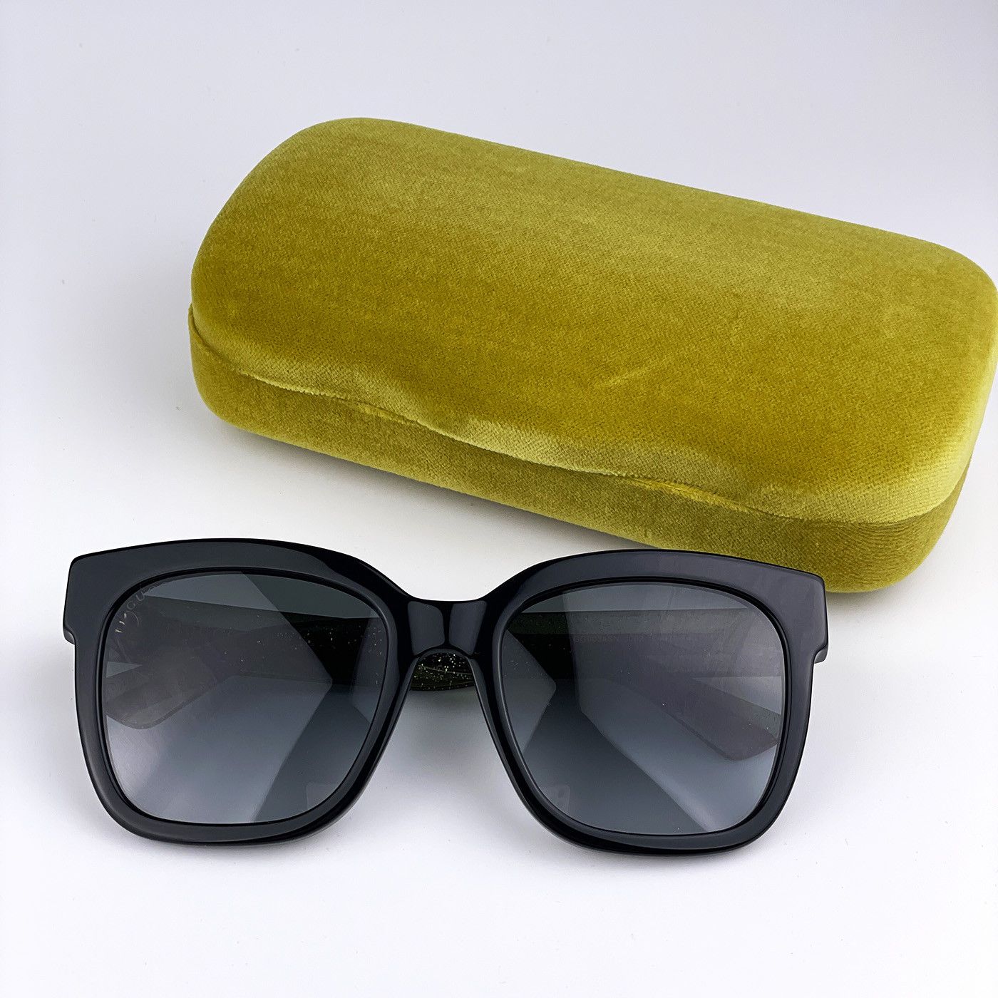 Gucci NEW GUCCI GG0034SN 002 Black Grey Gradient Women Sunglasses Size ONE SIZE - 8 Thumbnail