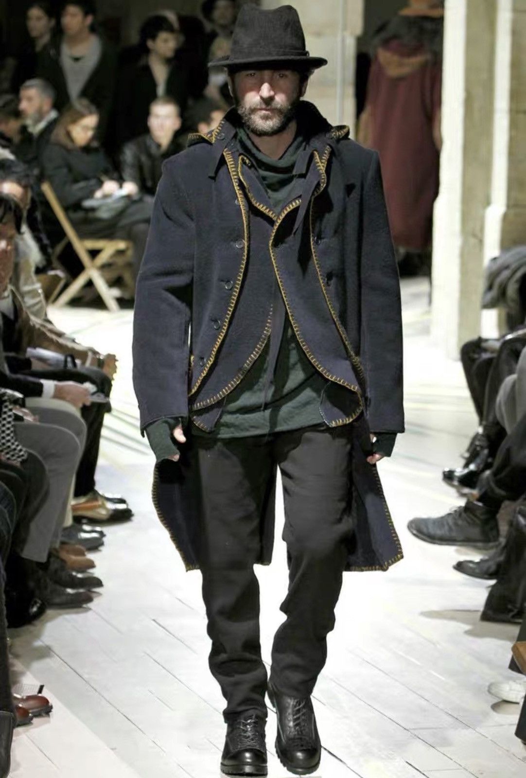Yohji Yamamoto Yohji Yamamoto 21aw Hand-Stitched Multi-Button Coat K4 Size US L / EU 52-54 / 3 - 8 Thumbnail