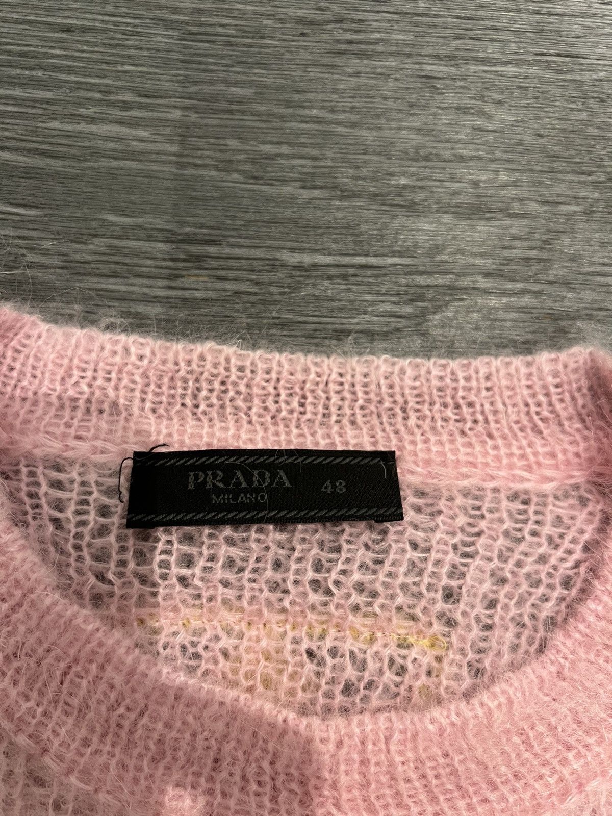 Prada Prada Crew Neck Mohair Blend Pink Sweater Size US M / EU 48-50 / 2 - 6 Thumbnail