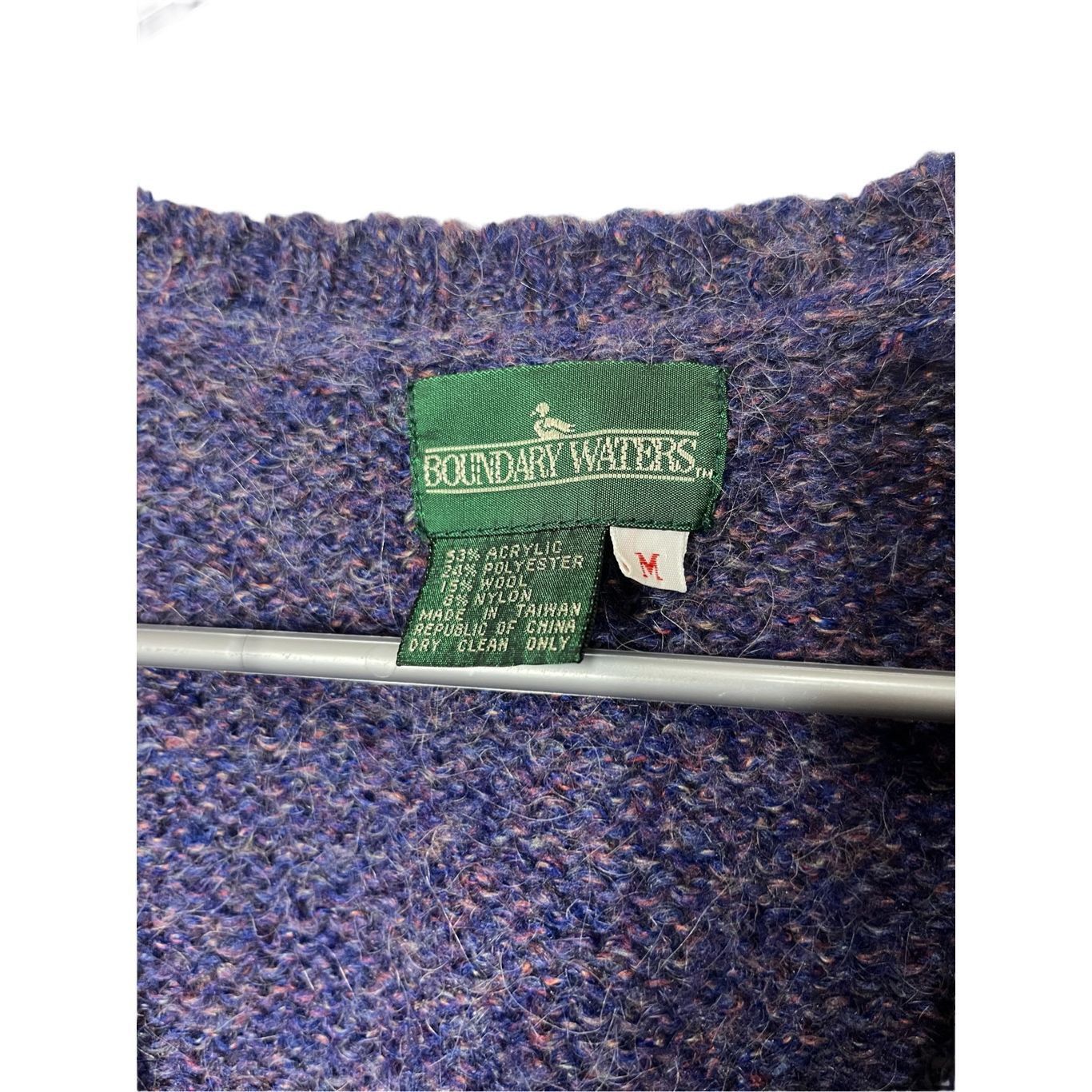 Other Vintage Boundary Waters Sweater Vest Cardigan Purple/blue Plaid Wool Blend M Size M / US 6-8 / IT 42-44 - 4 Thumbnail