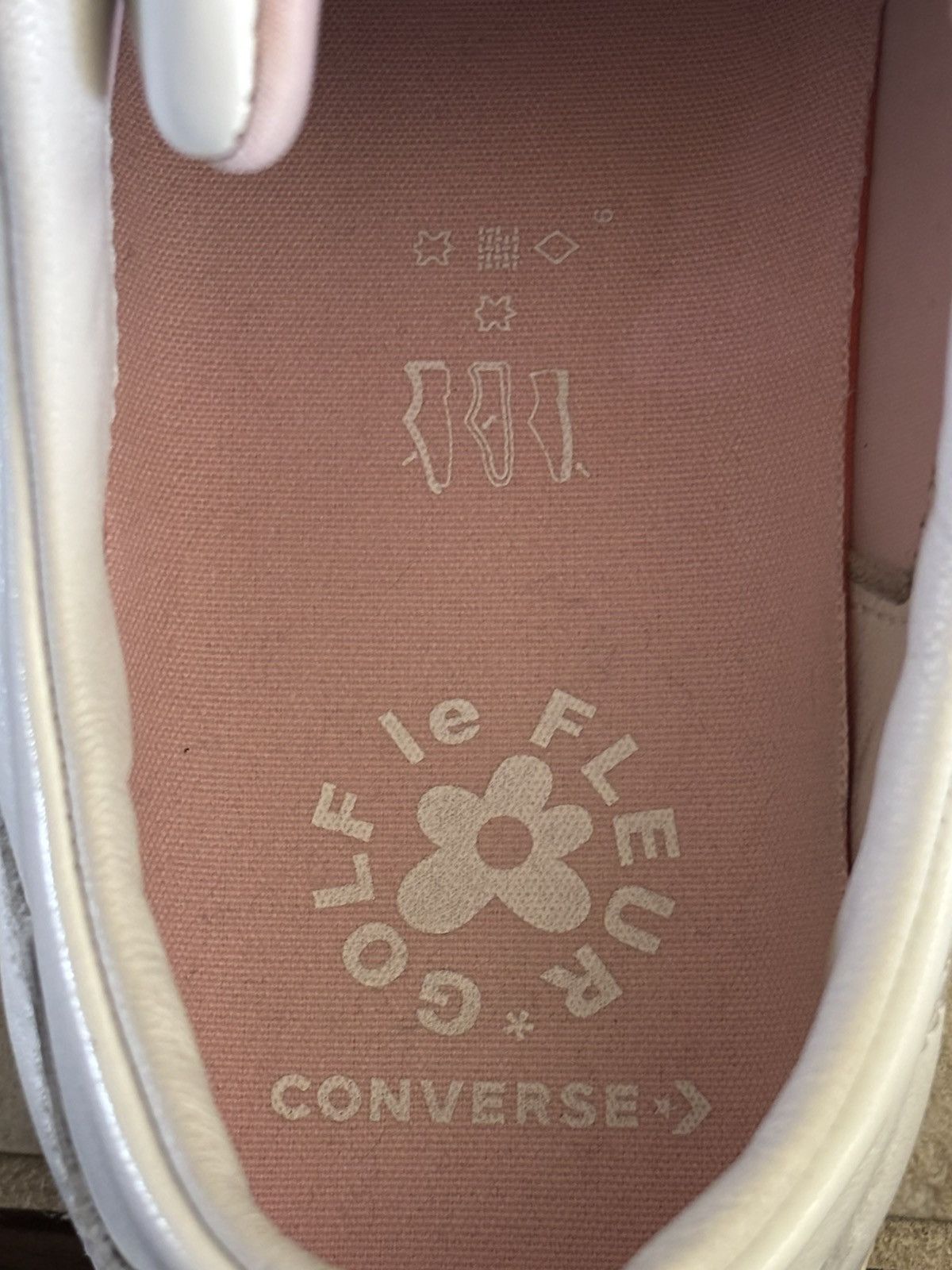 Converse × Golf le Fleur Converse x Golf le Fleur GLF 2.0Brilliant White/Winter White Size US 10.5 / EU 43-44 - 7 Thumbnail