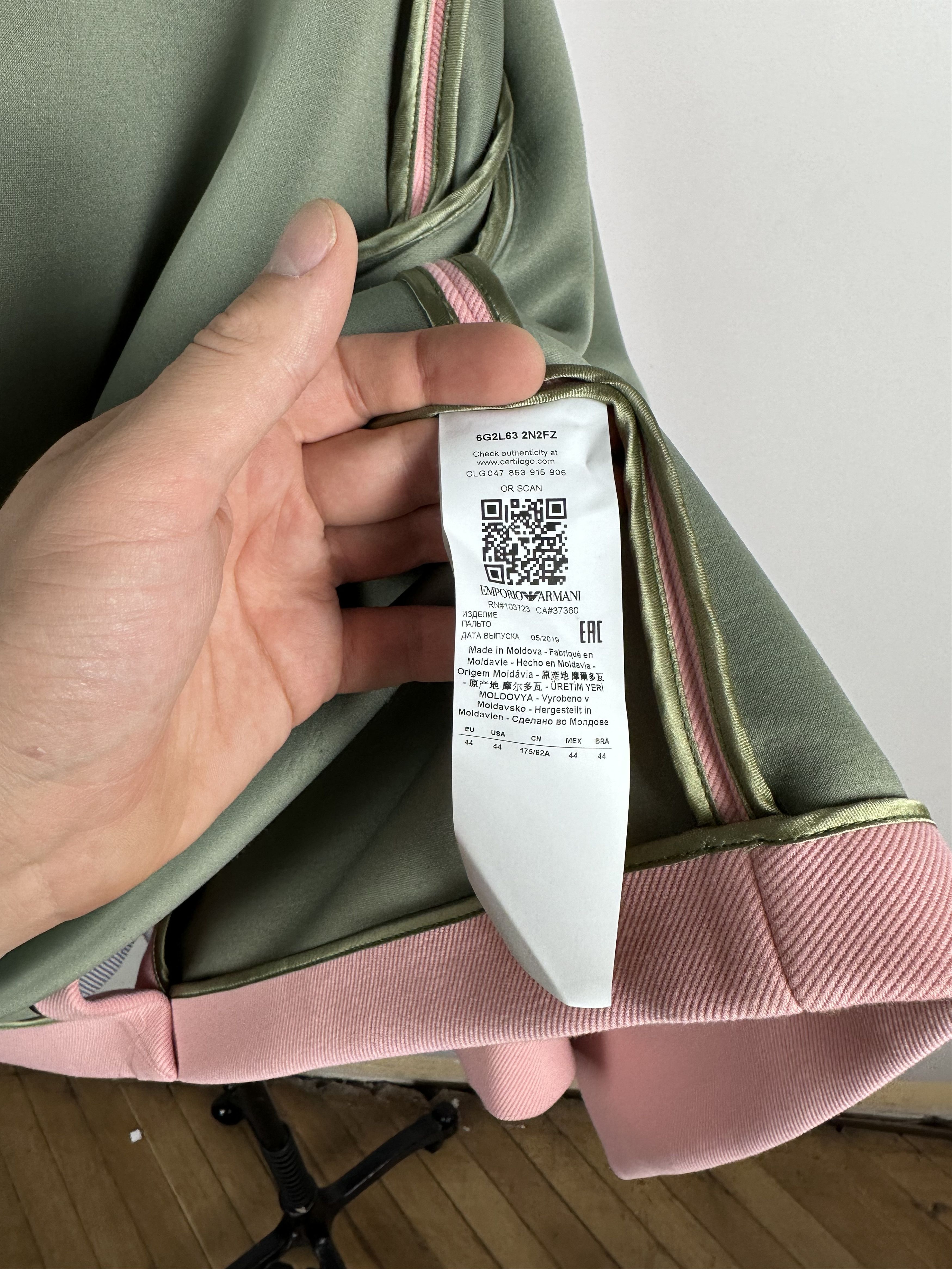 Emporio Armani × Grailed Emporio Armani Pink Coat Neopoen Jacket Womens Size 44 Size M / US 6-8 / IT 42-44 - 10 Thumbnail