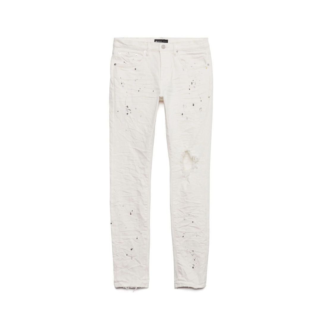 Purple Brand Optic White Paint Blowout Jeans Size US 36 / EU 52 - 1 Preview