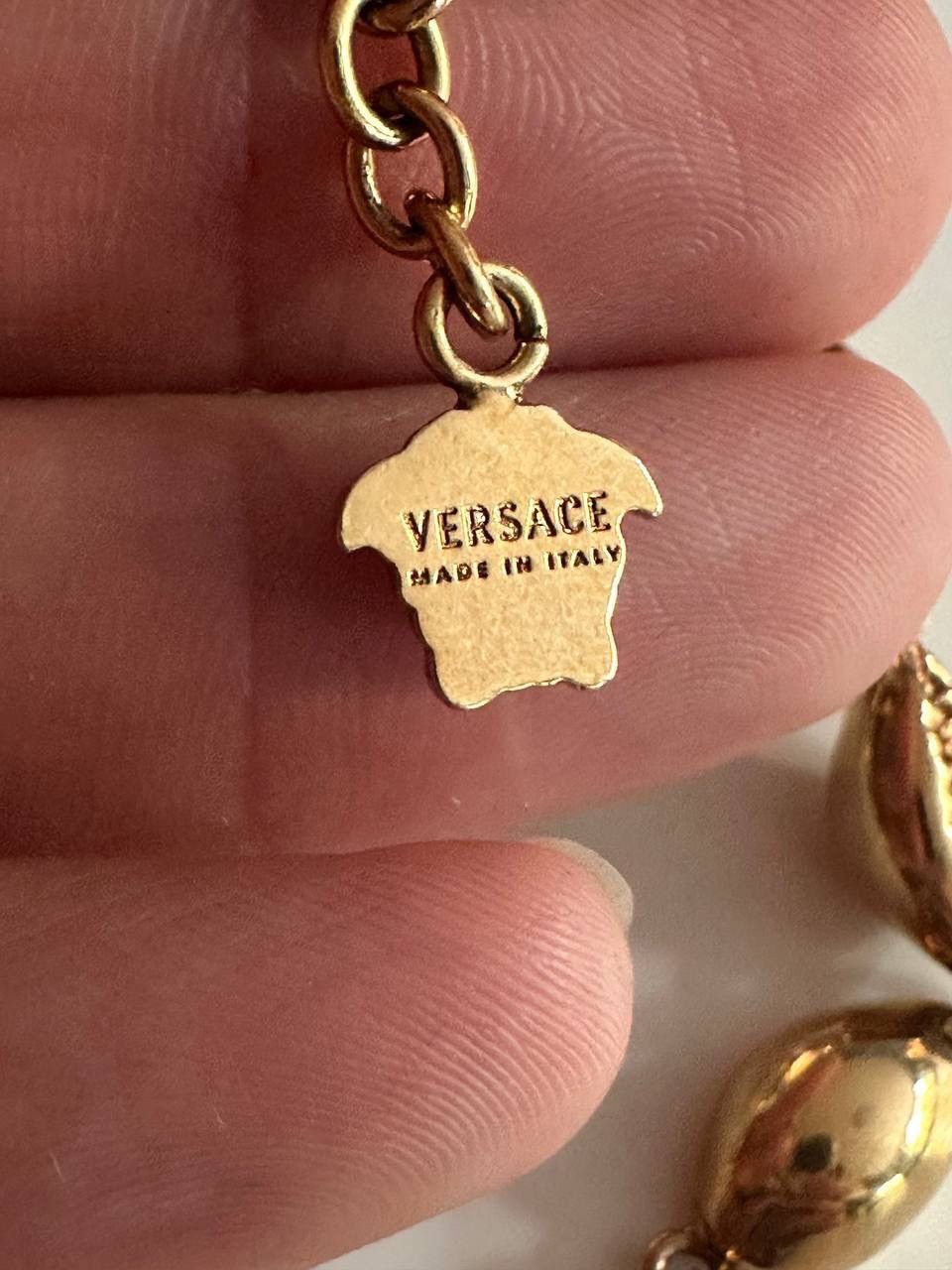 Versace Versace Bracelet Medusa Logo Shell Gold Metal Auth Size ONE SIZE - 7 Thumbnail