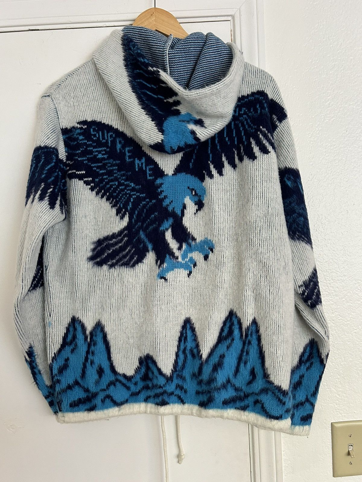 Supreme Supreme mohair zip up eagle 🦅 Size US M / EU 48-50 / 2 - 3 Thumbnail