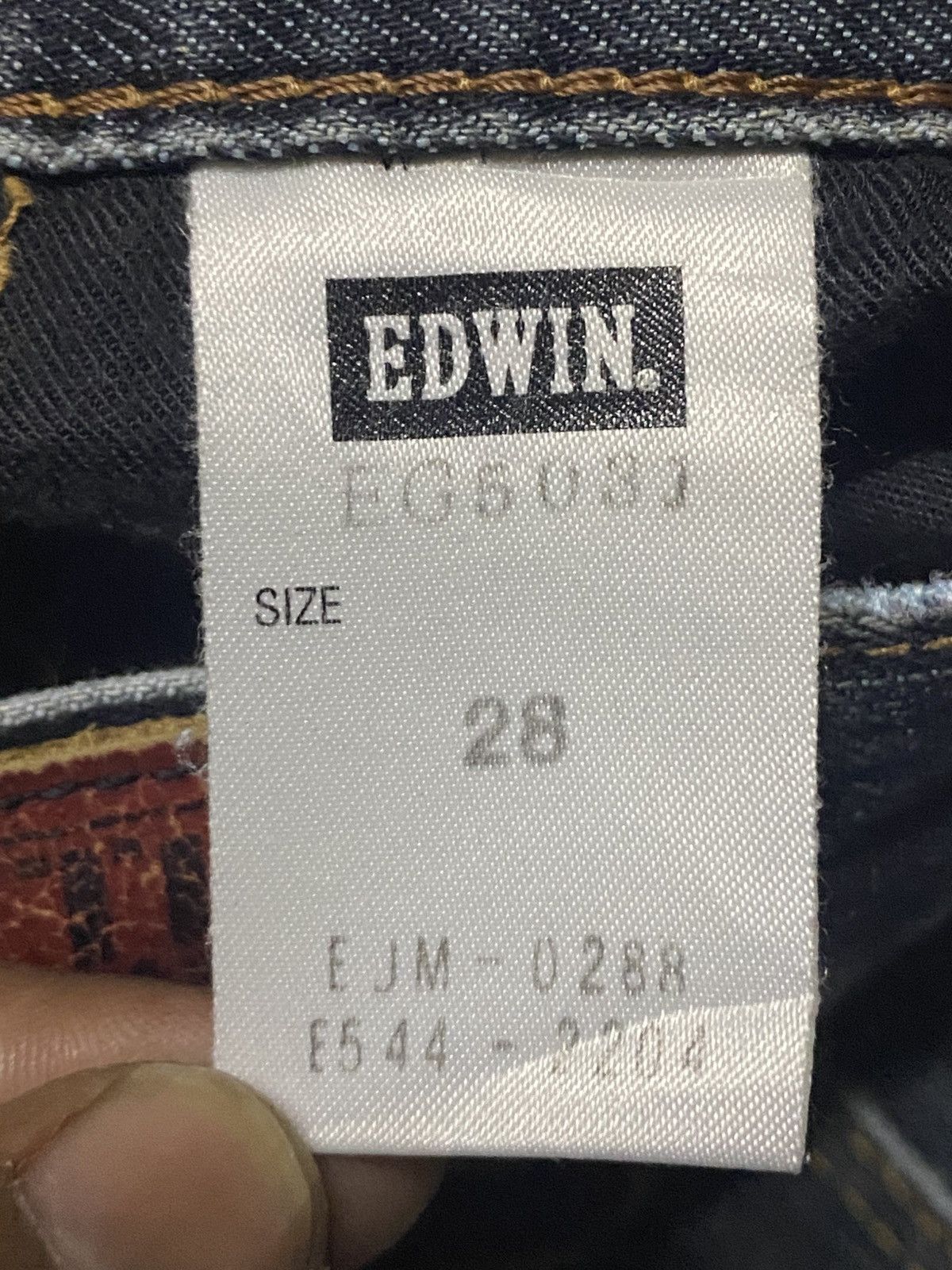If Six Was Nine Vintage Edwin 503 Blue Trip Flare Bootcut Jeans Size US 30 / EU 46 - 18 Thumbnail