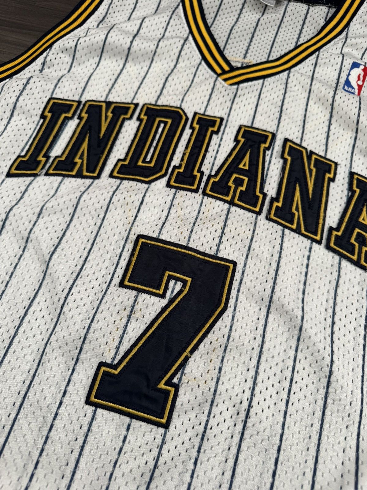 Reebok Vintage Indiana Pacers Jermaine O'Neal 7 NBA Stitched Jersey Size US XXL / EU 58 / 5 - 3 Thumbnail