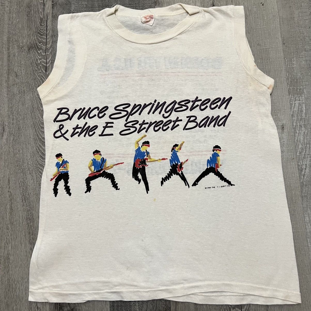 Band Tees Bruce Springsteen 84-85 Tour Born In The Concert Tank Top Size US M / EU 48-50 / 2 - 1 Thumbnail