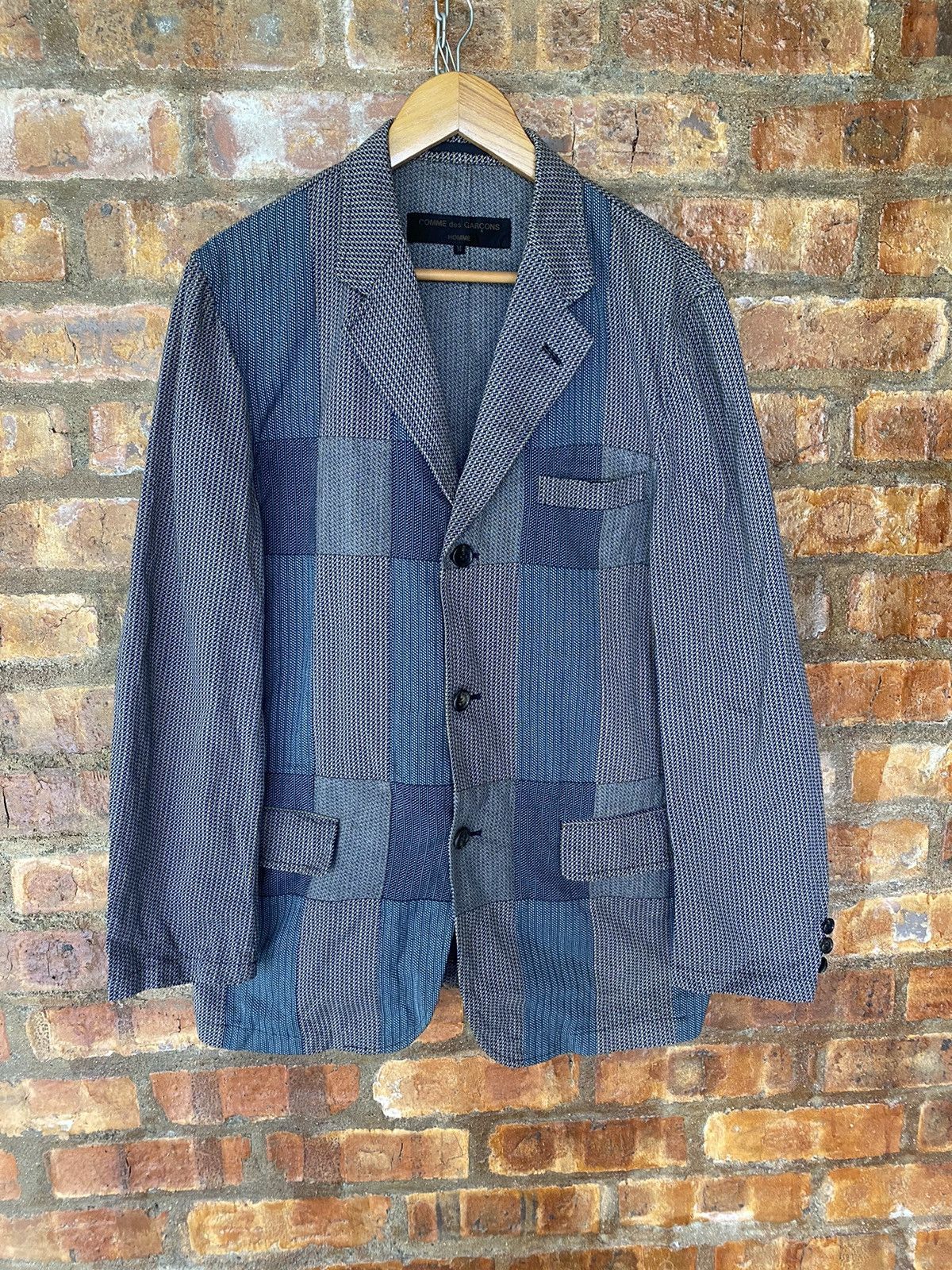Comme des Garcons Homme AW01 Patchwork embroidered Jacket Size US L / EU 52-54 / 3 - 2 Thumbnail