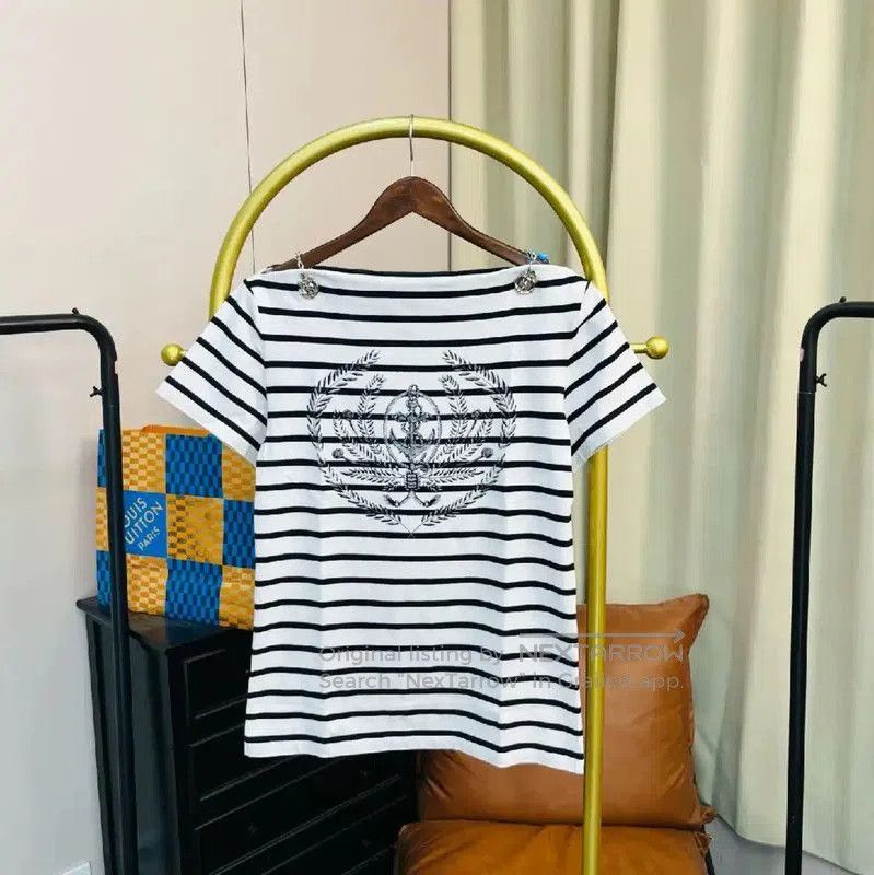 Louis Vuitton Louis Vuitton Striped Cotton T. Size M / US 6-8 / IT 42-44 - 1 Thumbnail