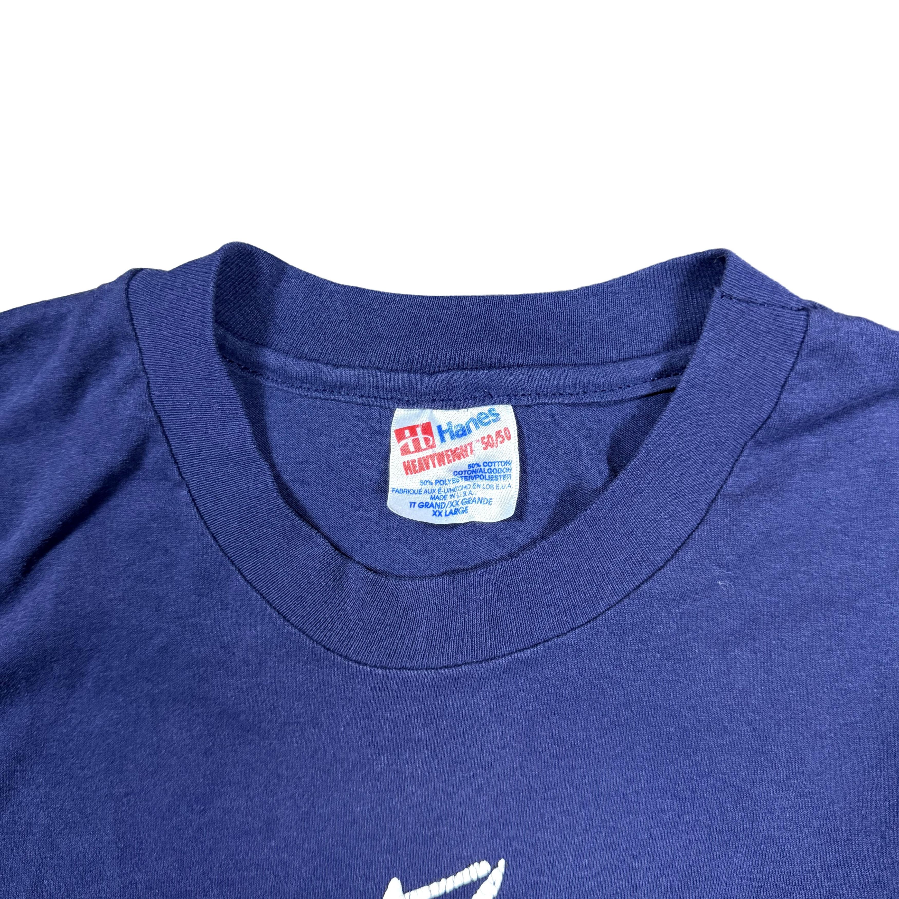 Vintage Vintage Single Stitch Eagle USA Horizon 90s T-Shirt XXL Blue Size US XXL / EU 58 / 5 - 2 Thumbnail