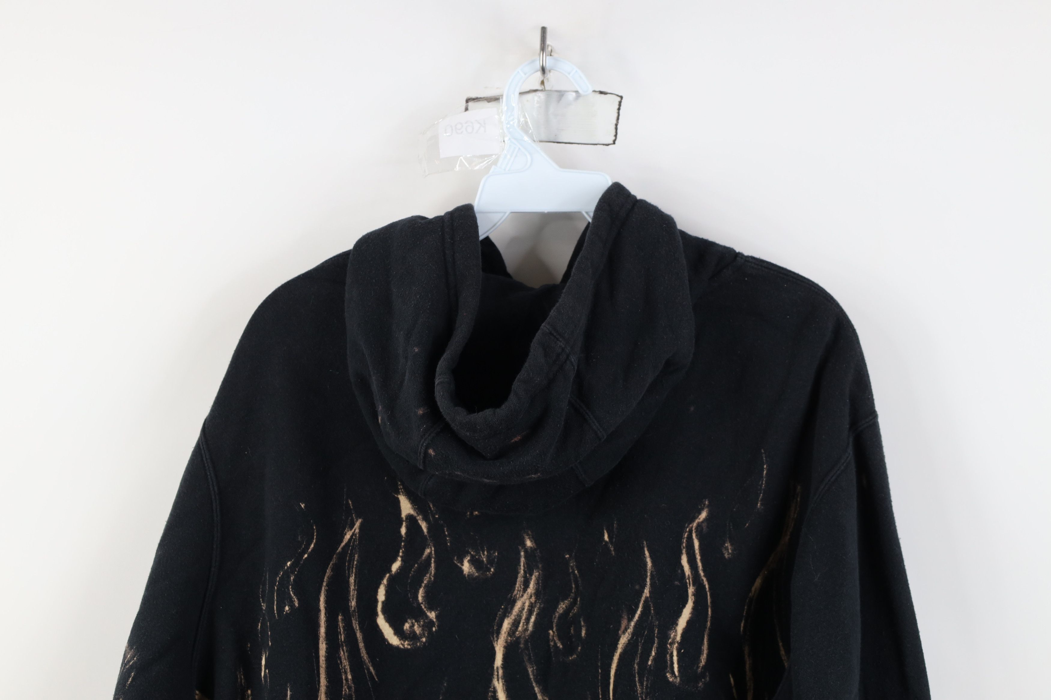 Nike Vintage Y2K Nike Fire Flames Travis Scott Big Swoosh Hoodie Size US XL / EU 56 / 4 - 12 Thumbnail