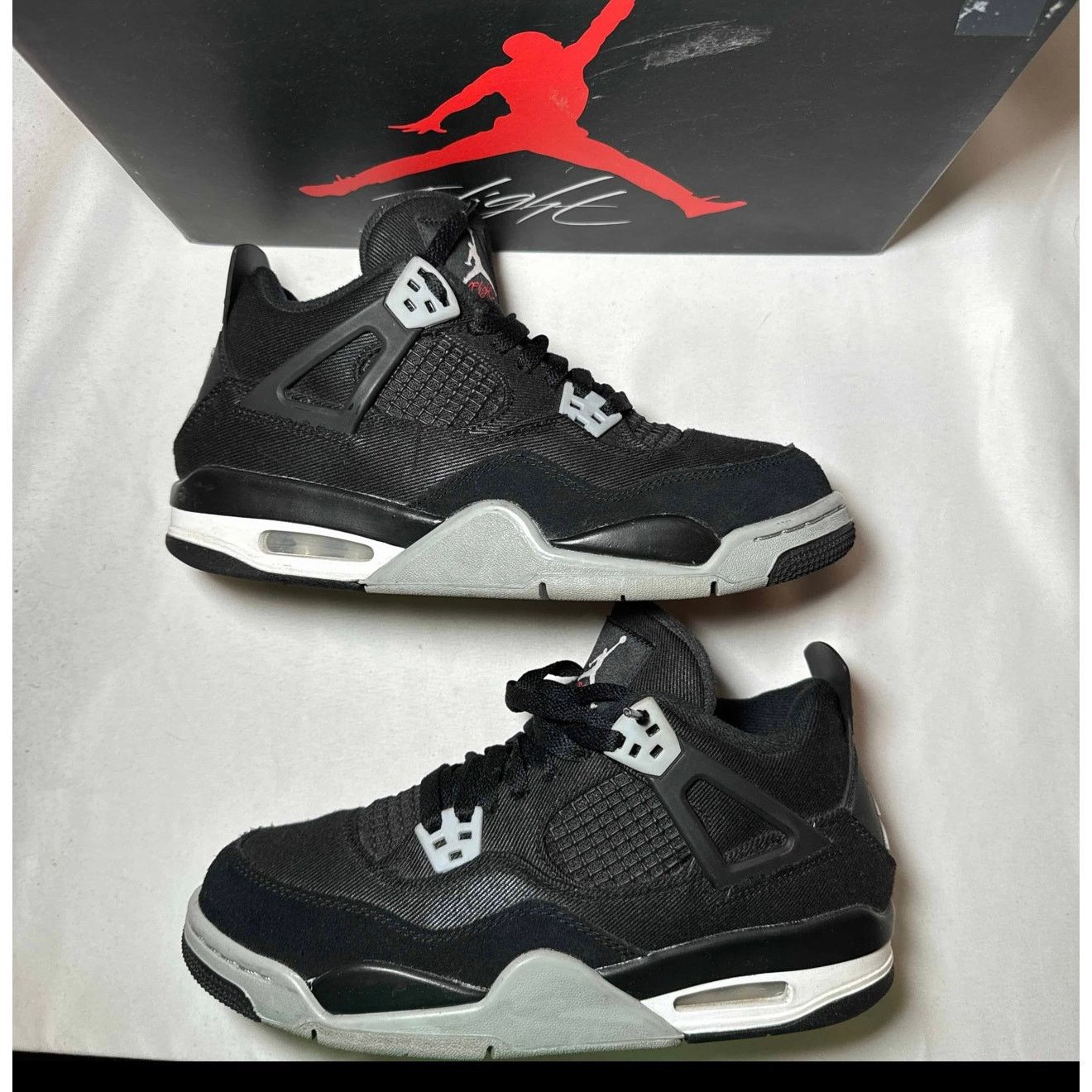 Jordan Brand × Nike Size 7 - Air Jordan 4 Retro SE GS Black Canvas Men's Shoes Size US 7 / EU 40 - 2 Thumbnail