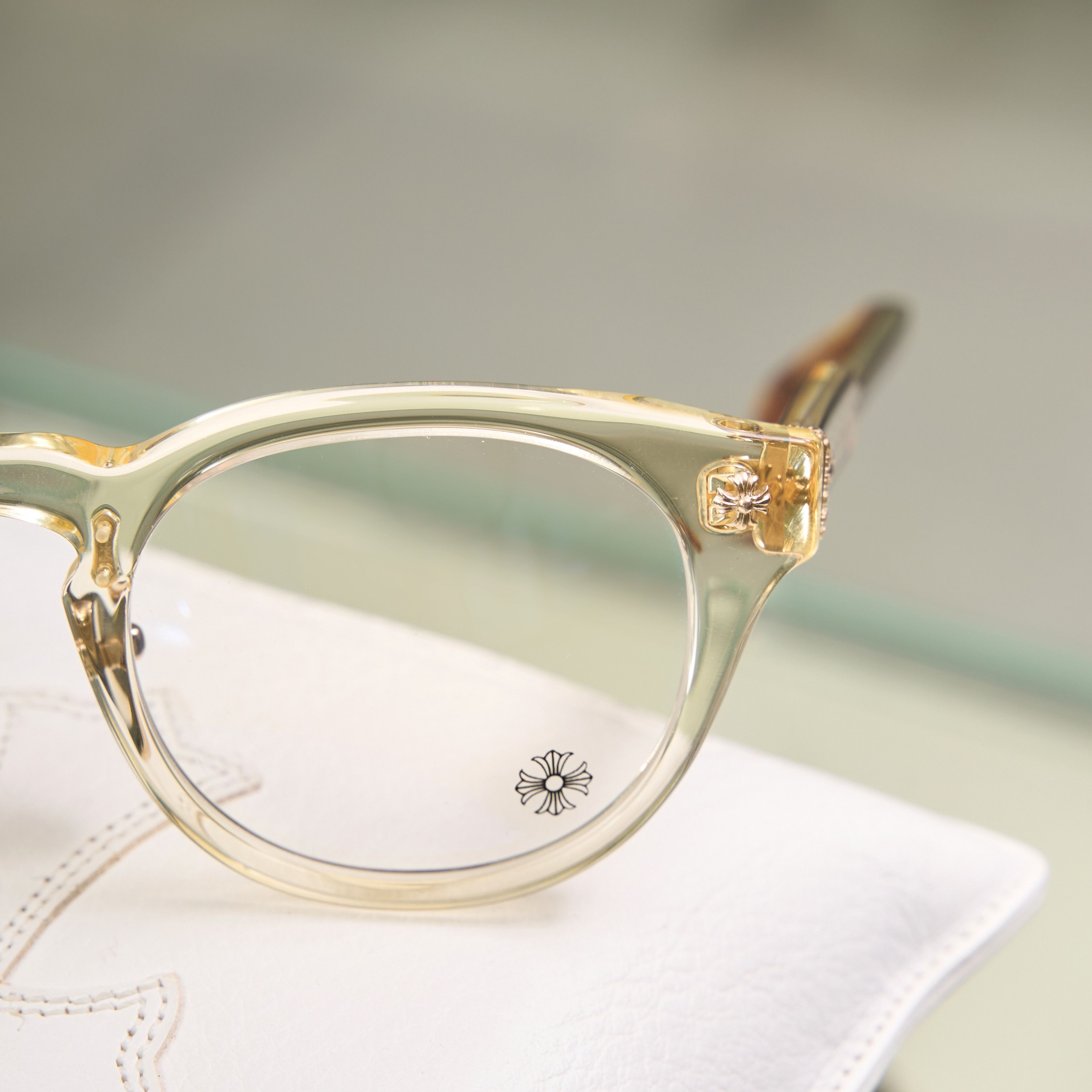 Chrome Hearts CHROME HEARTS DINGALONGLINGLONG PALE ALE/HAVANA TORTOISE Size ONE SIZE - 3 Thumbnail