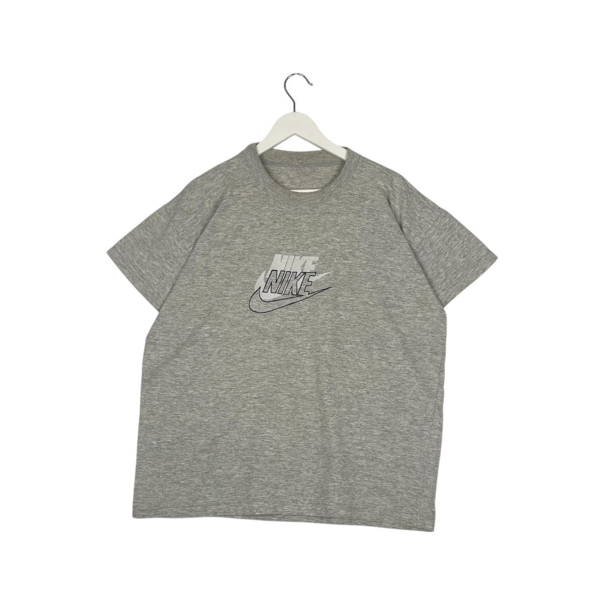 Designer × Vintage T-shirt vintage Nike swoosh Grey tag Size US L / EU 52-54 / 3 - 1 Thumbnail