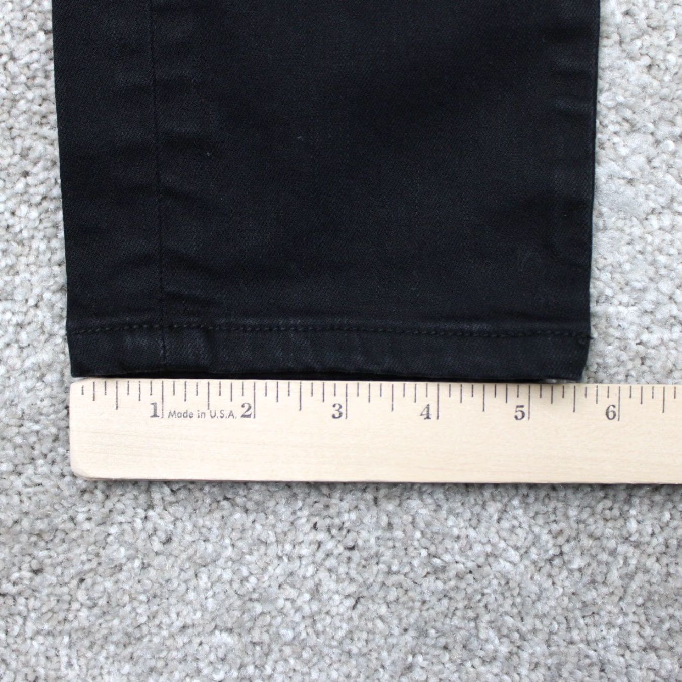 VINTAGE Saint Laurent Paris Jeans Mens 34x30 Black Distressed Denim 5-Pocket Regular Straight Mock?