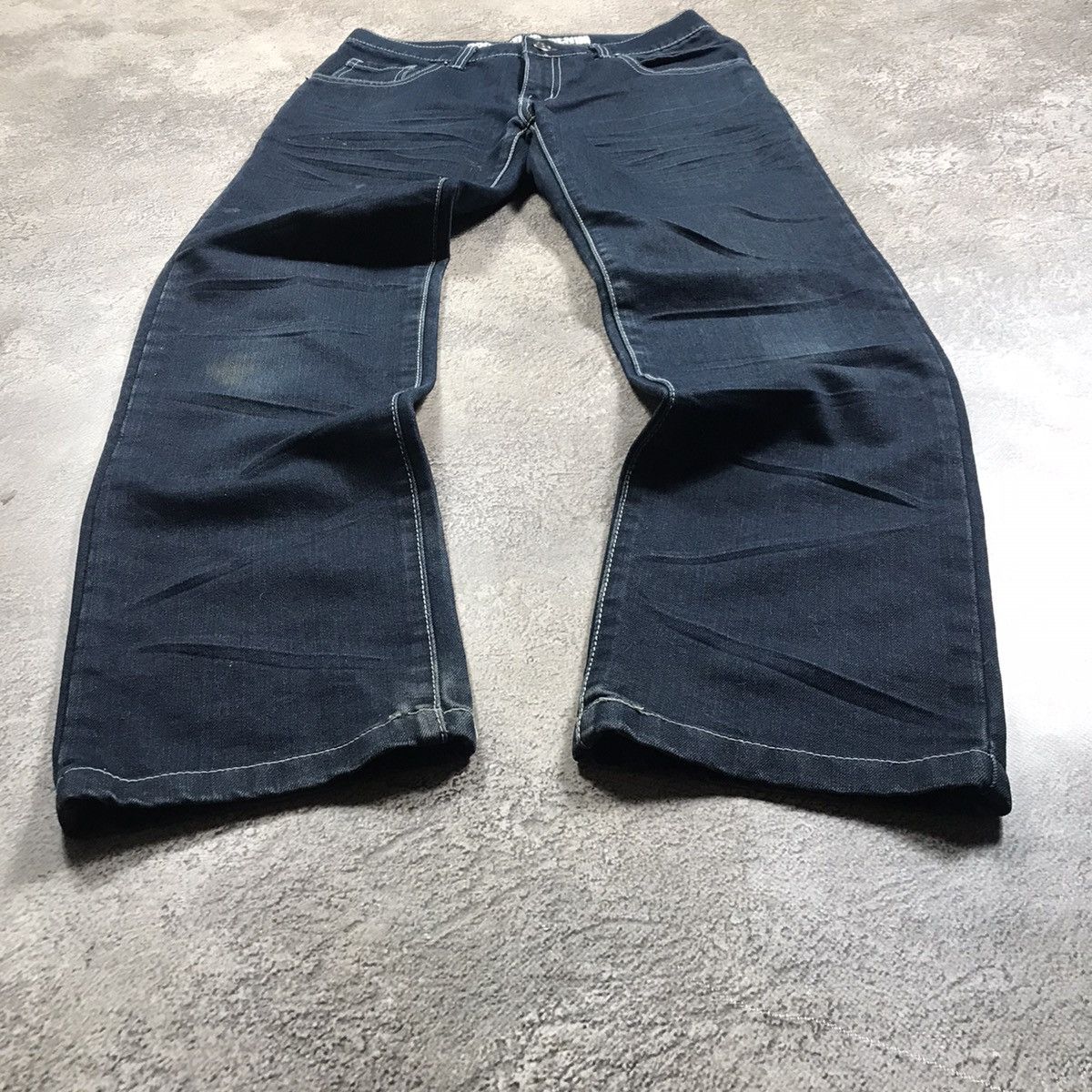 Vintage Vintage Y2K Baggy Distressed Flared Jeans Skate Grunge 29 Size US 29 - 1 Thumbnail