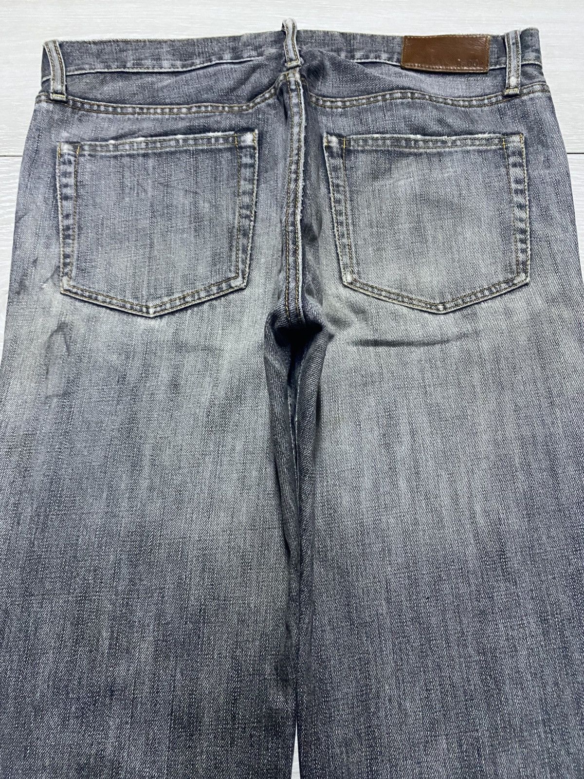 Undercover × Uniqlo Vintage Uniqlo B002 Grey Denim Distressed Flare Bootcut Jean Size US 33 - 4 Thumbnail
