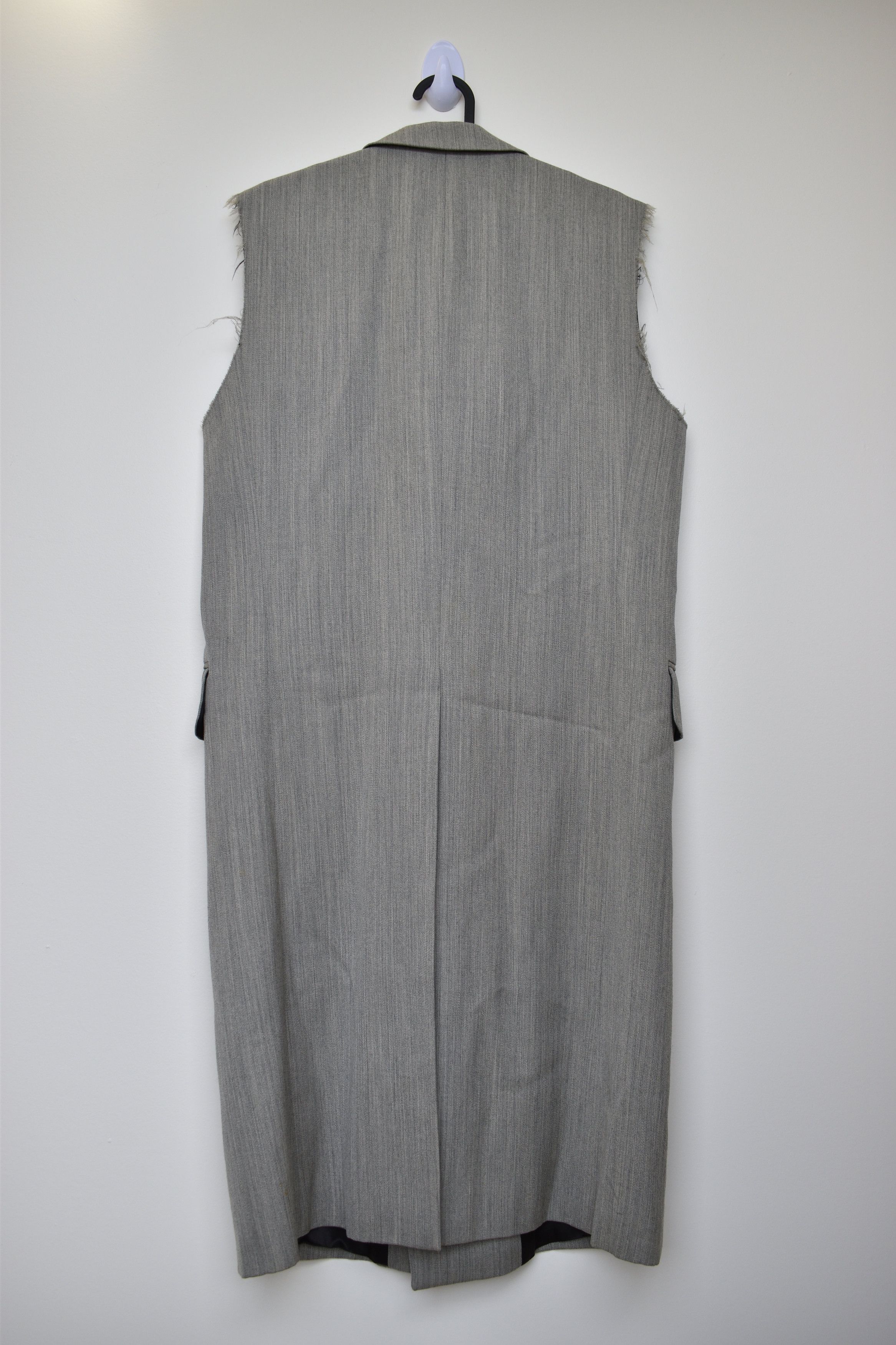 Raf Simons Raf Simons 1999-2000 Distressed Sleeveless Coat Jacket Size US S / EU 44-46 / 1 - 3 Thumbnail