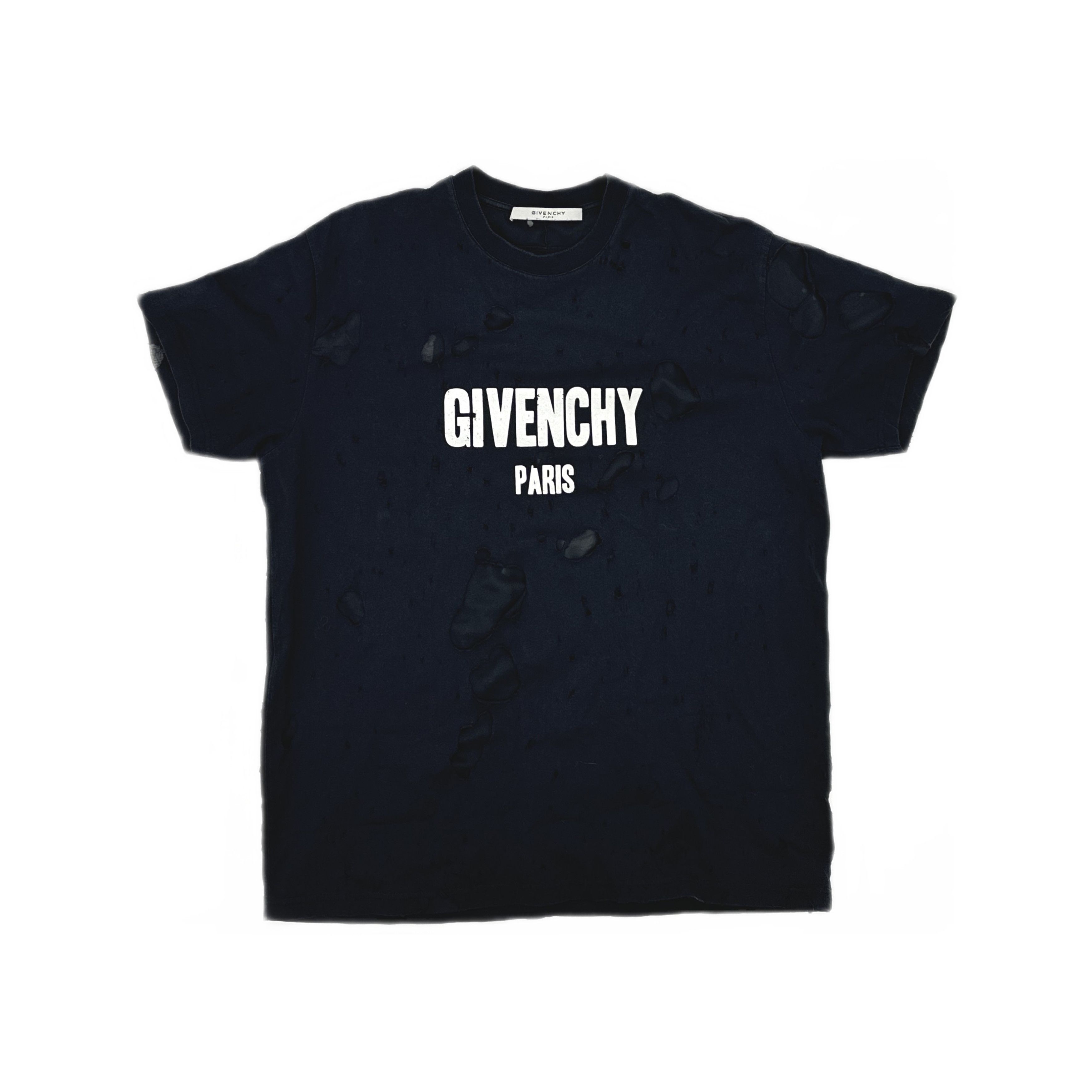 Givenchy Givenchy Distressed Logo T-Shirt XS Size US XS / EU 42 / 0 - 1 Thumbnail