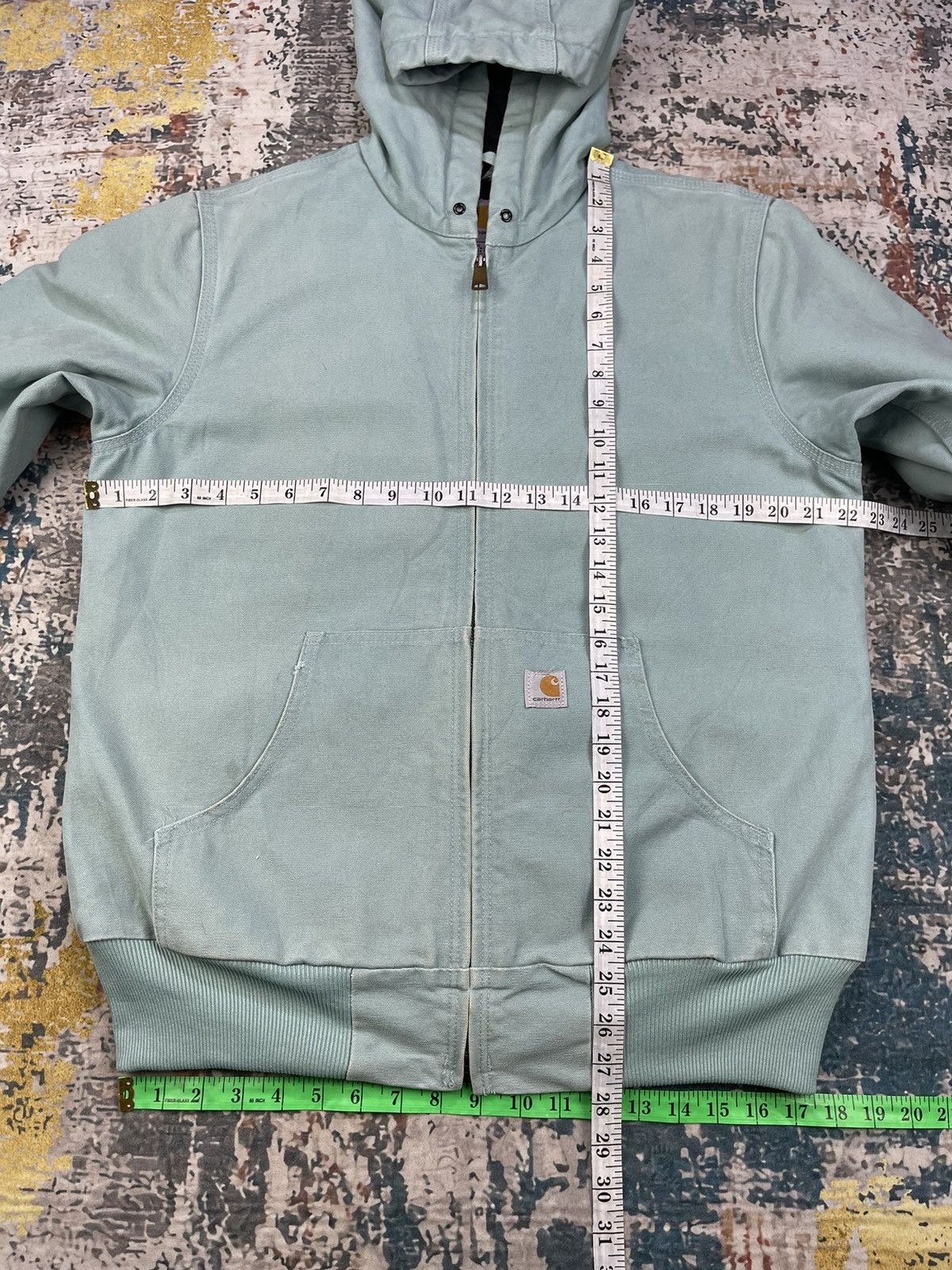Carhartt Vintage Carhartt WIP Canvas Pine Green Hoodie Size US S / EU 44-46 / 1 - 16 Thumbnail