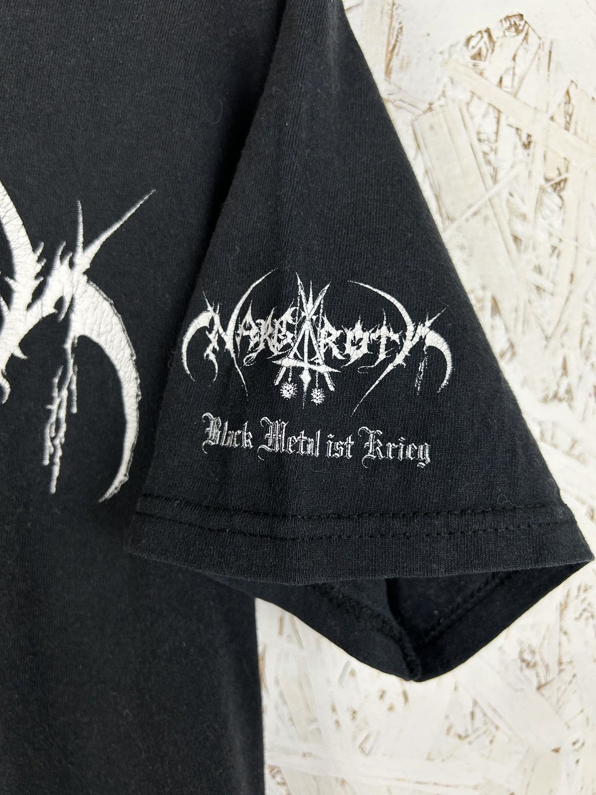 Band Tees Vintage Nargaroth Black Metal Ist Krieg Band T-Shirt Black M Size US M / EU 48-50 / 2 - 3 Thumbnail