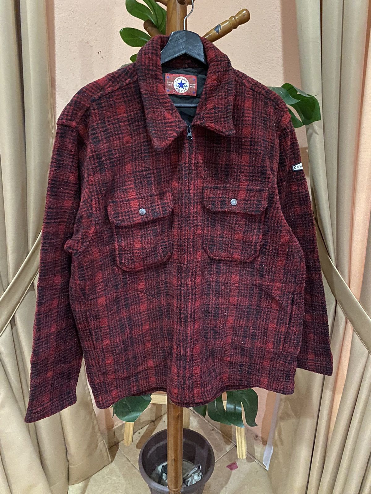 Converse VINTAGE CONVERSE FLEECE WORK SHIRT Size US L / EU 52-54 / 3 - 5 Thumbnail