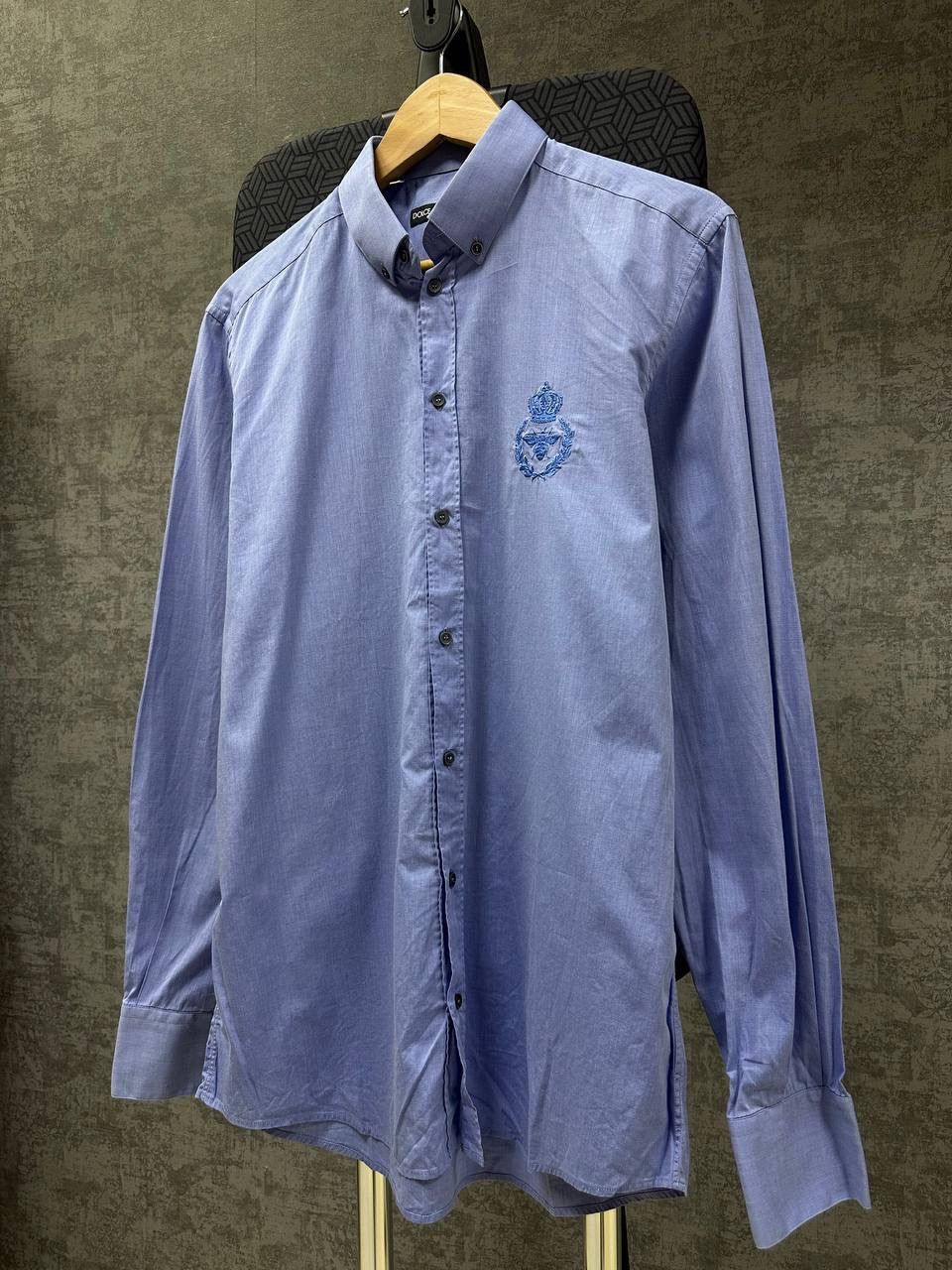 Dolce & Gabbana × Vintage Vintage Dolce&Gabbana Blue Big Loo Mens Shirt Size US M / EU 48-50 / 2 - 11 Thumbnail