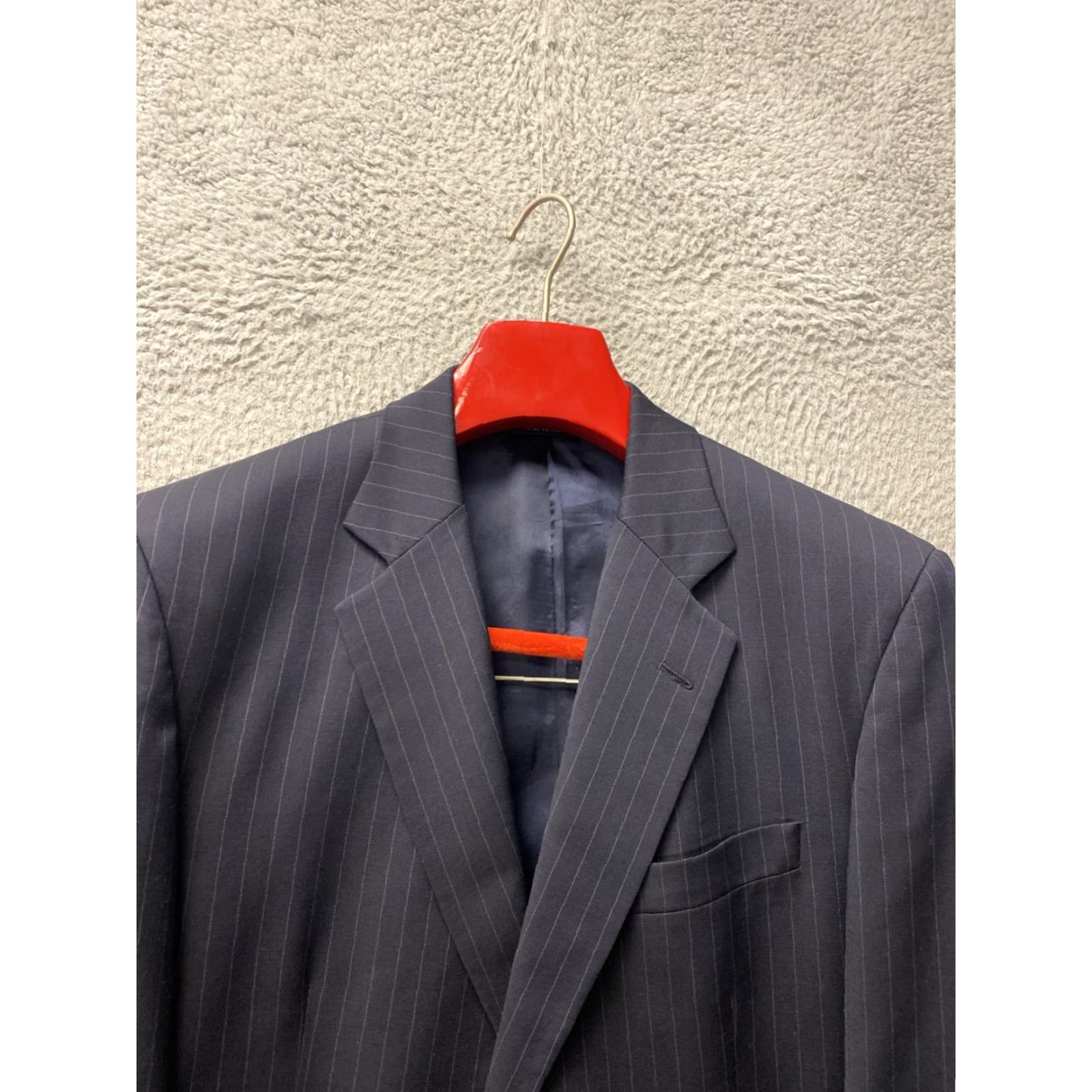 Brooks Brothers VINTAGE Brooks Brothers Navy Blue Wool Suit 41 Regular 2 Piece Men's Size 42R - 4 Thumbnail