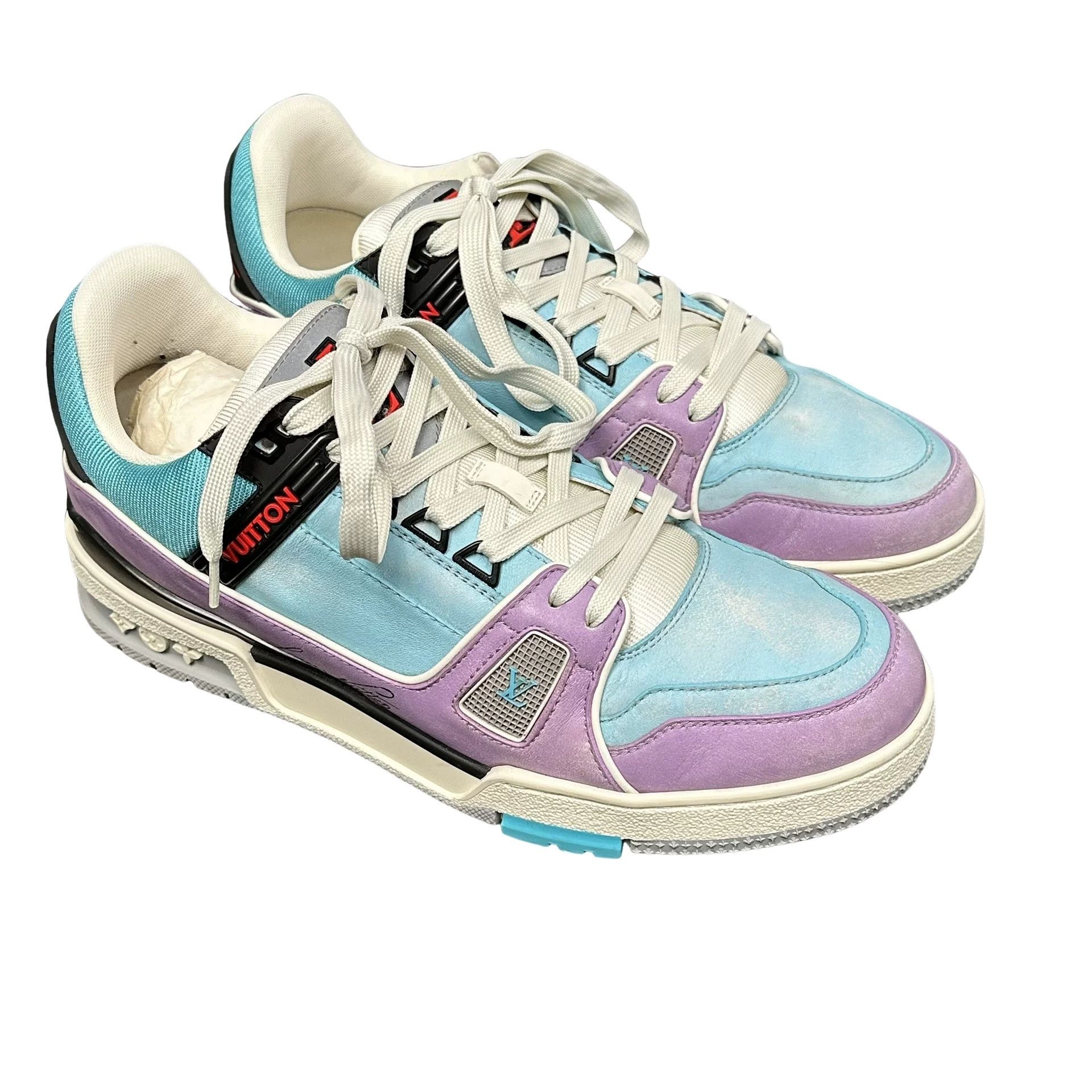 Louis Vuitton Louis Vuitton Colorblock LV Trainer Sneakers 41.5 Size US 8.5 / EU 41-42 - 1 Thumbnail