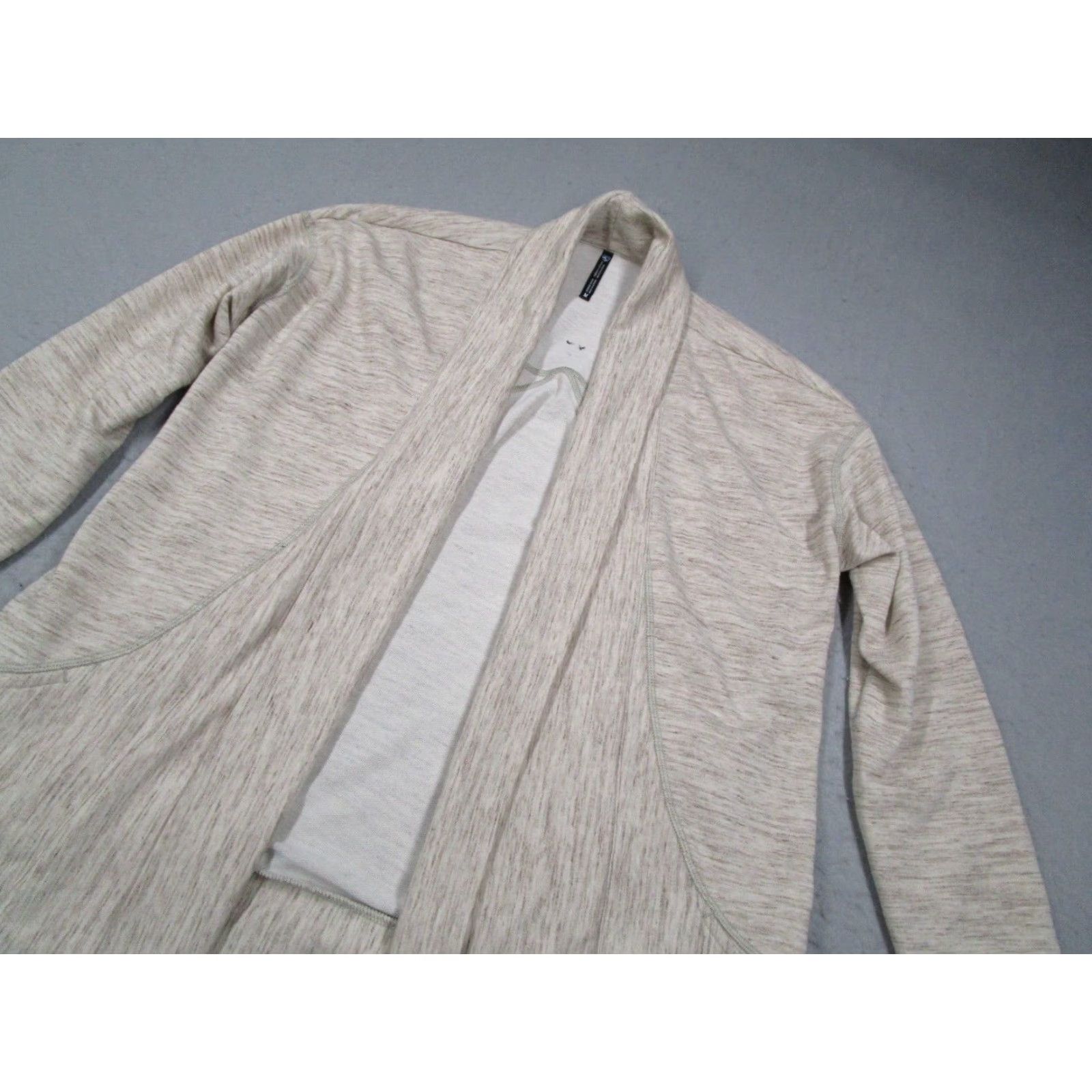Vintage Kuhl Womens Sweater Medium Beige Wrap Open Front Long Sleeve Size M / US 6-8 / IT 42-44 - 2 Thumbnail