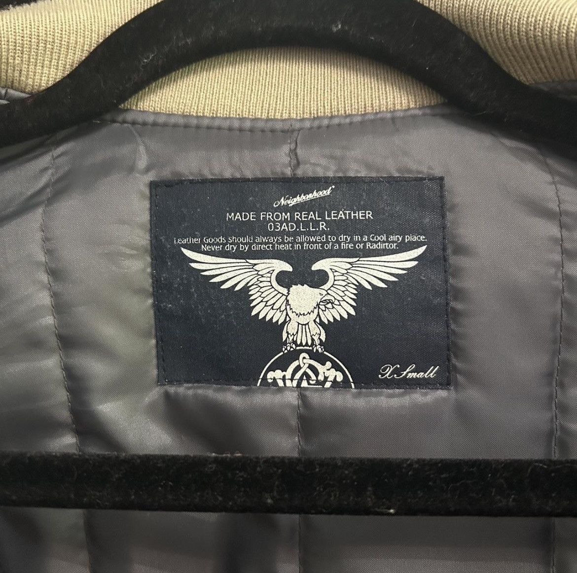 Neighborhood Neighborhood Japan 2003 Real leather Bomber Jacket Size US XS / EU 42 / 0 - 7 Thumbnail