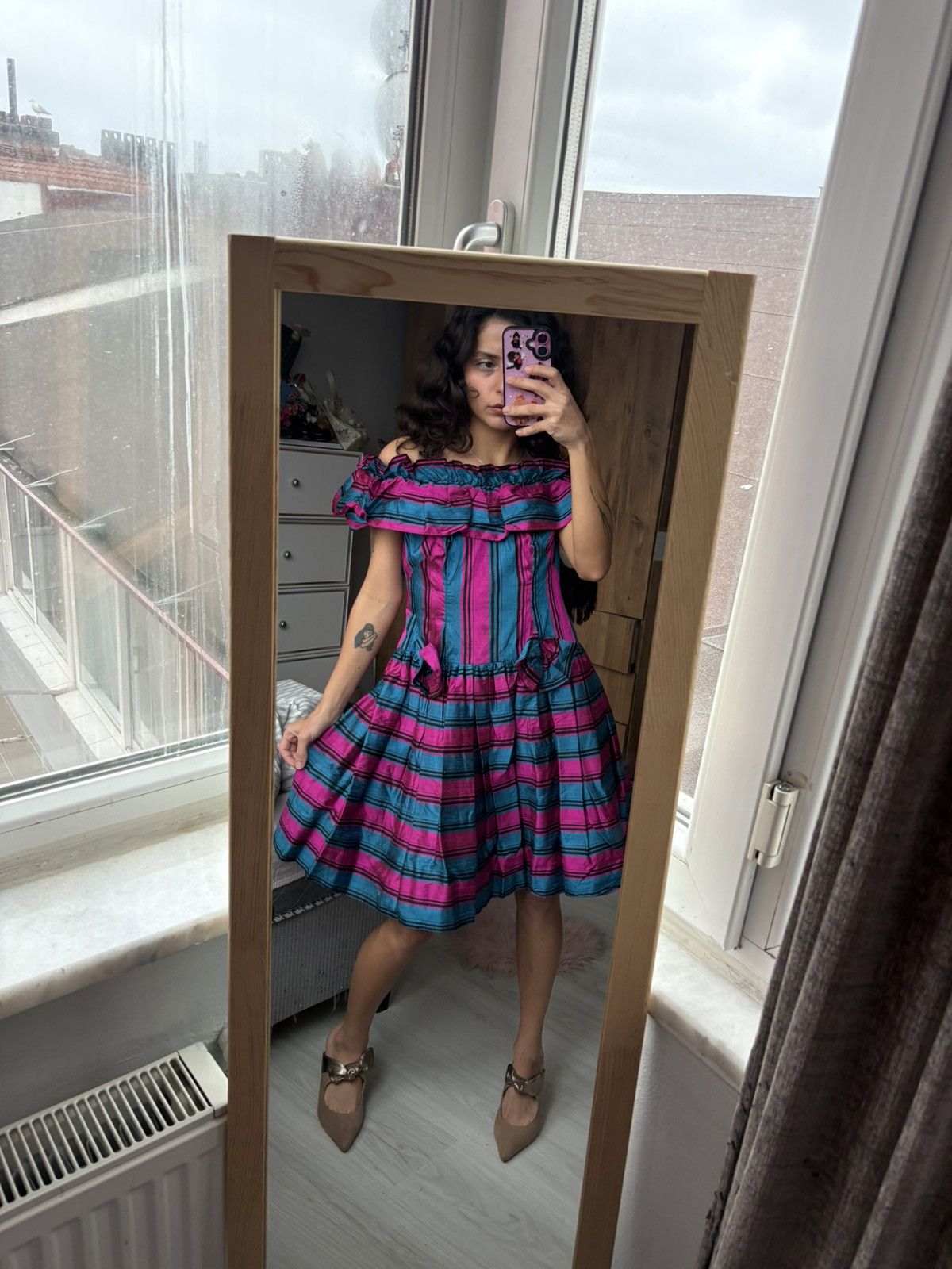 Vintage Vintage dress Size M / US 6-8 / IT 42-44 - 3 Thumbnail