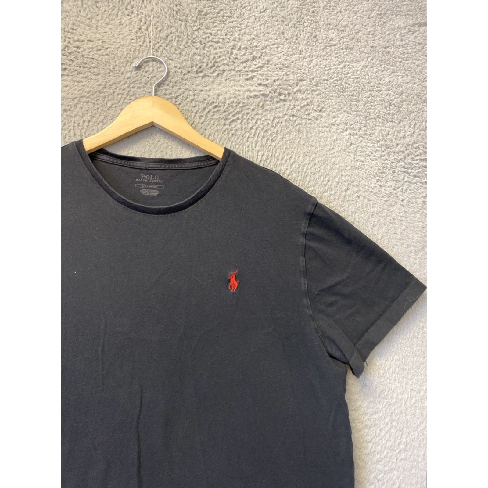 Polo Ralph Lauren VINTAGE Polo Ralph Lauren Y2K Black Polo Shirt Adult Large Crew Neck Short Sleeve Casual Activewear Mens Size US L / EU 52-54 / 3 - 2 Thumbnail