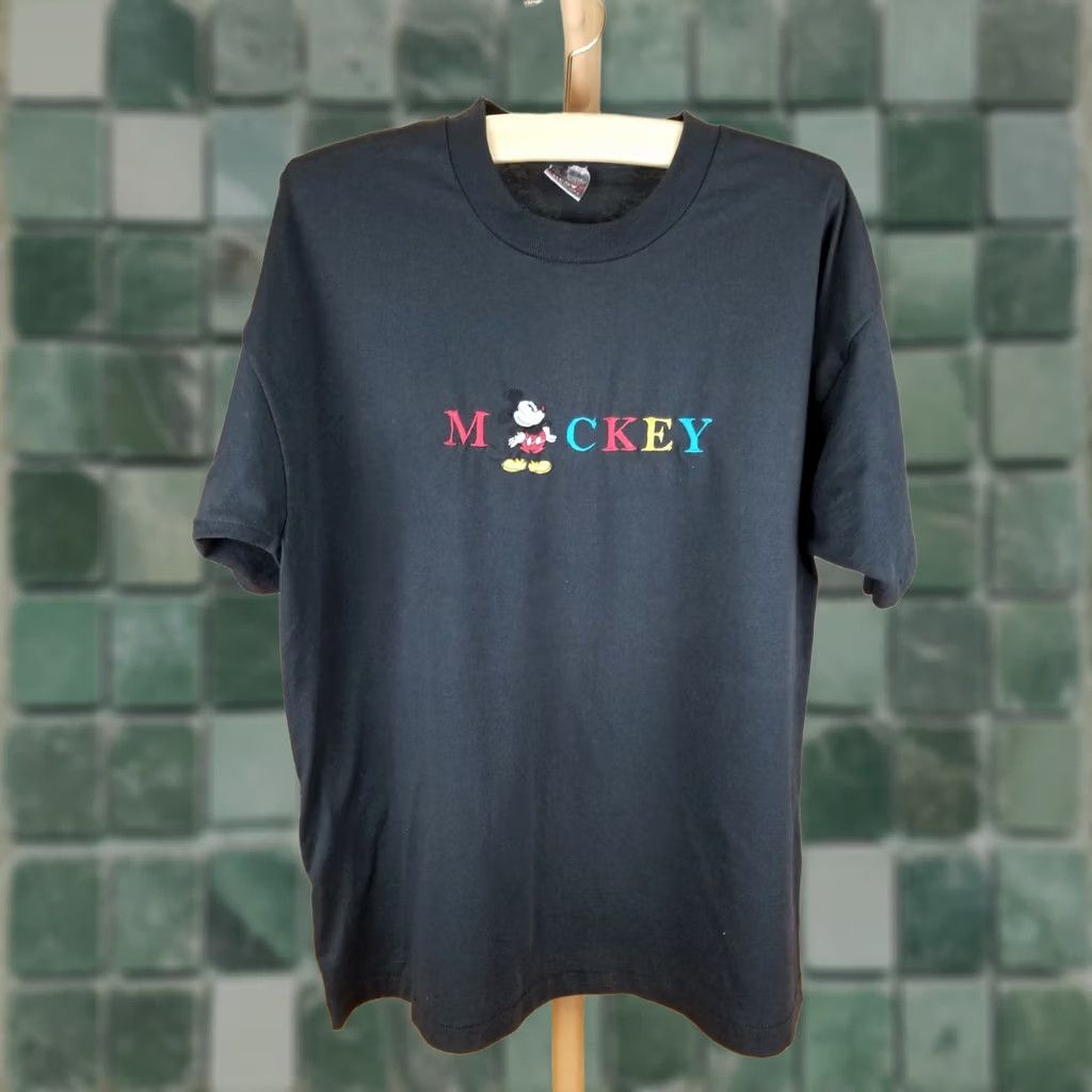 Disney VINTAGE MICKEY MOUSE DISNEY 90' SINGLE STITCH BLACK COTTON T-SHIRT SZ XXLARGE Size US XXL / EU 58 / 5 - 1 Thumbnail