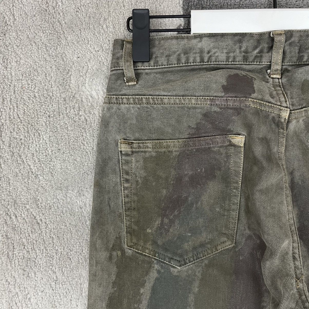Japanese Brand Belly Belly Japanese Denim Abstract Painted Washed Jeans Size US 31 - 9 Thumbnail