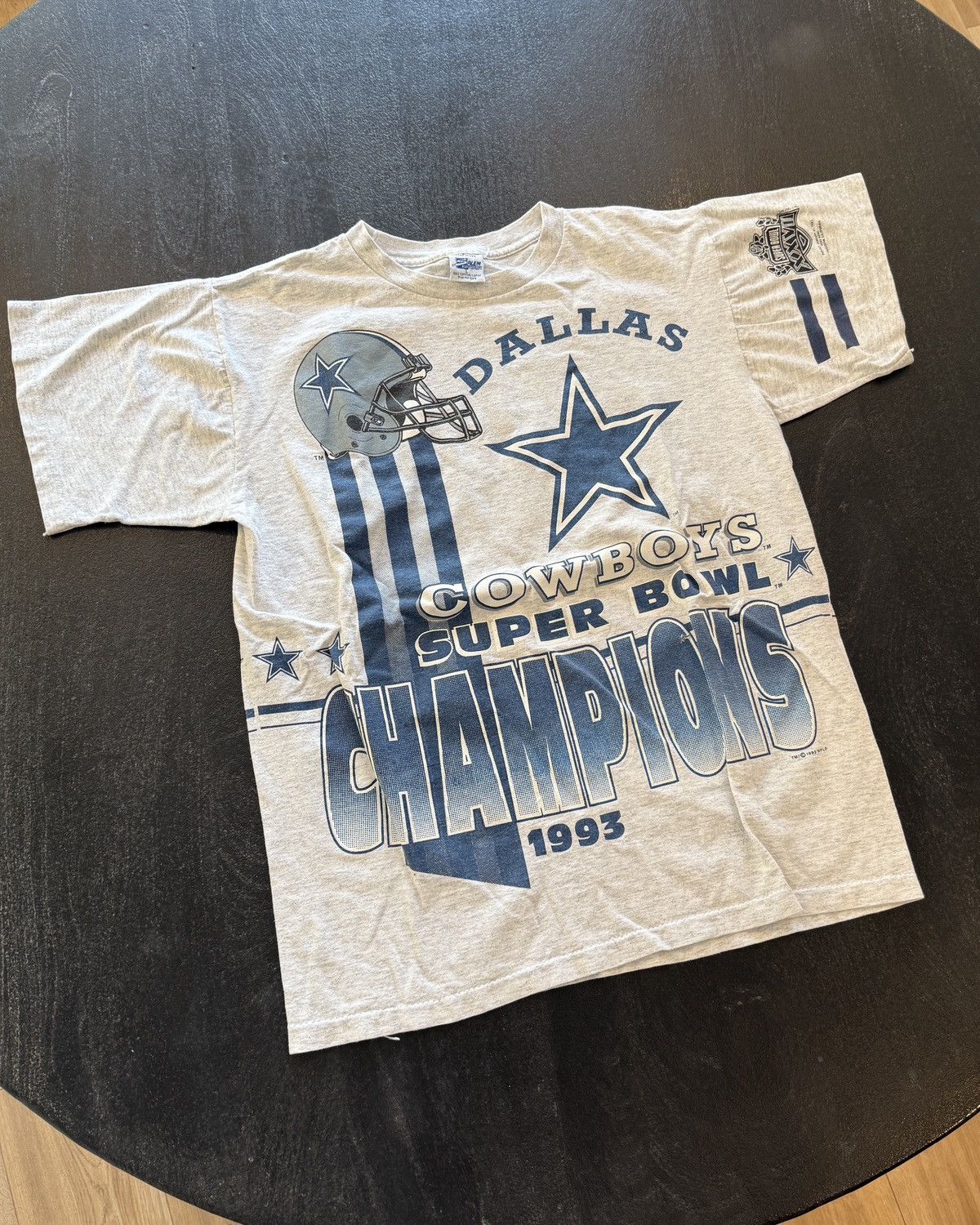 NFL Vintage Dallas Cowboys Super Bowl 1993 Rose Bowl T Shirt Size US L / EU 52-54 / 3 - 1 Thumbnail